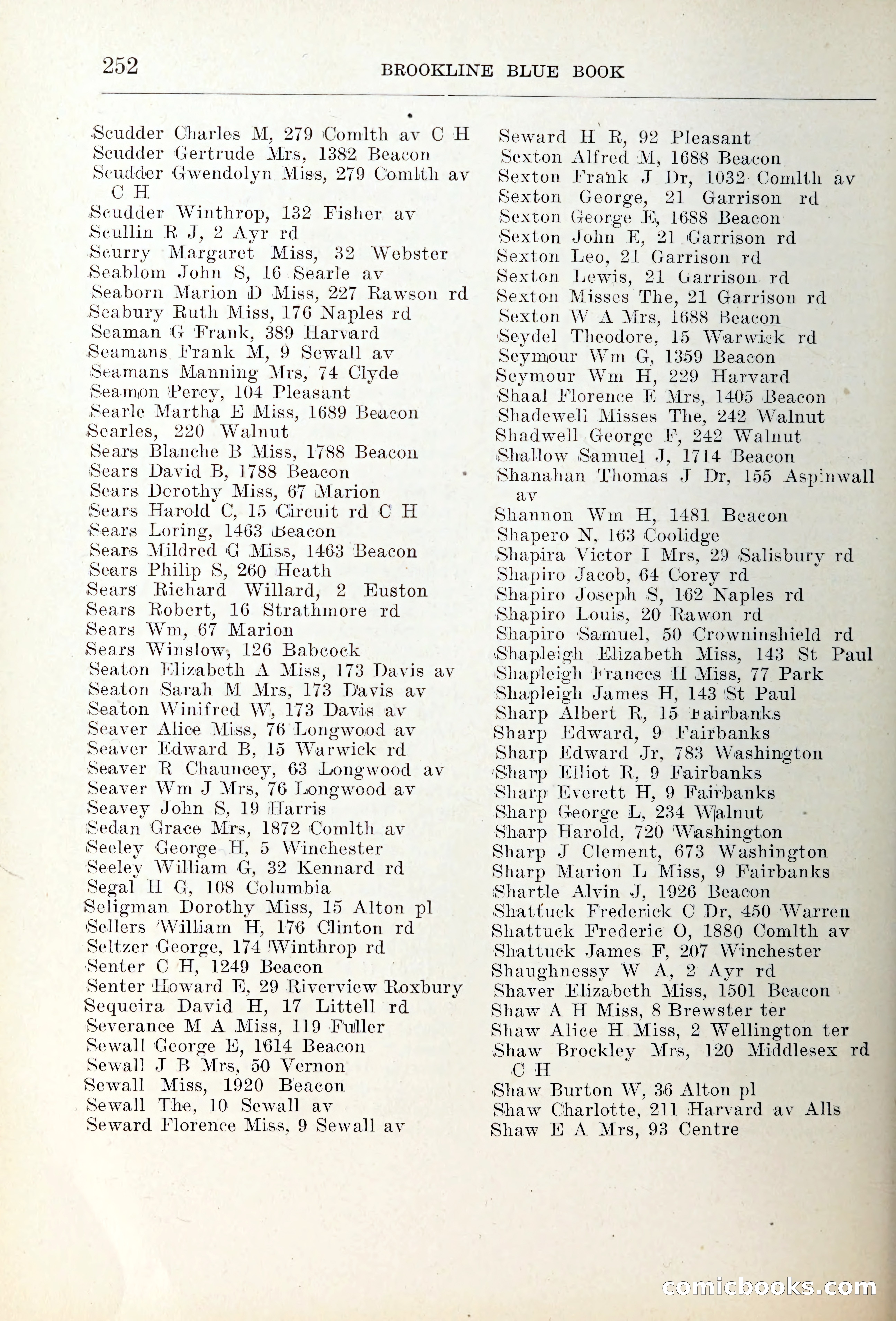 Blue Book of Brookline — page 287 of 354
