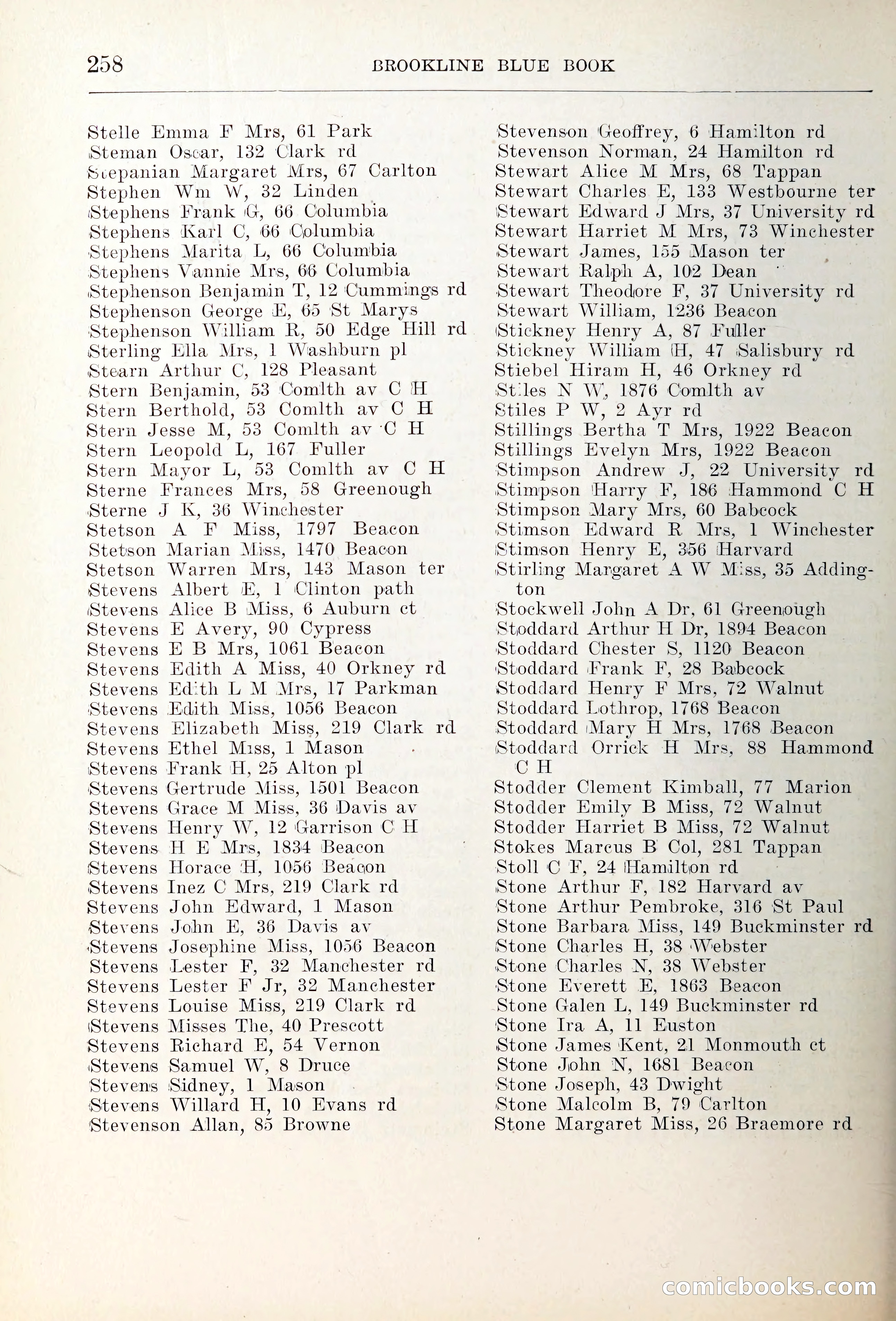 Blue Book of Brookline — page 293 of 354