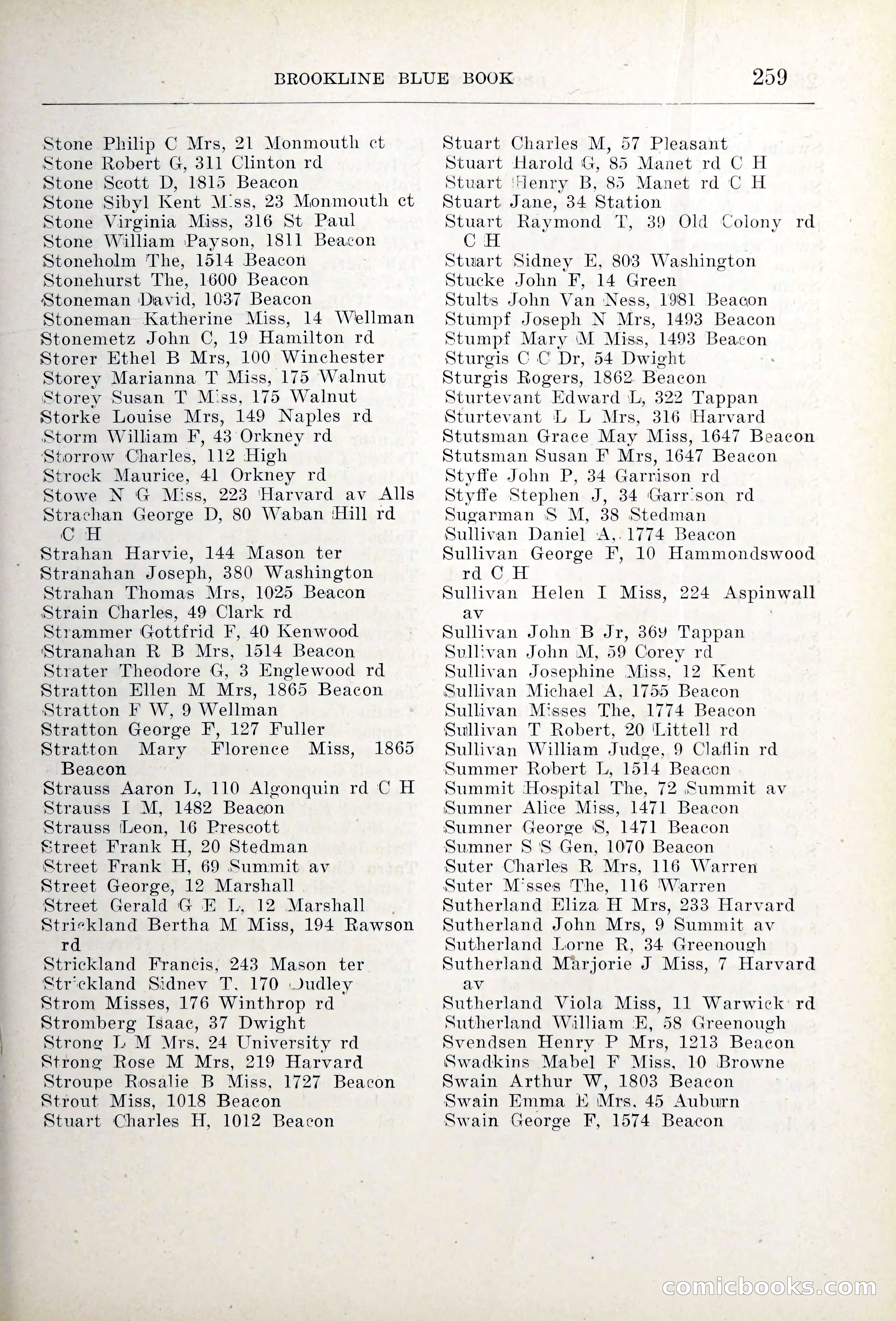 Blue Book of Brookline — page 294 of 354
