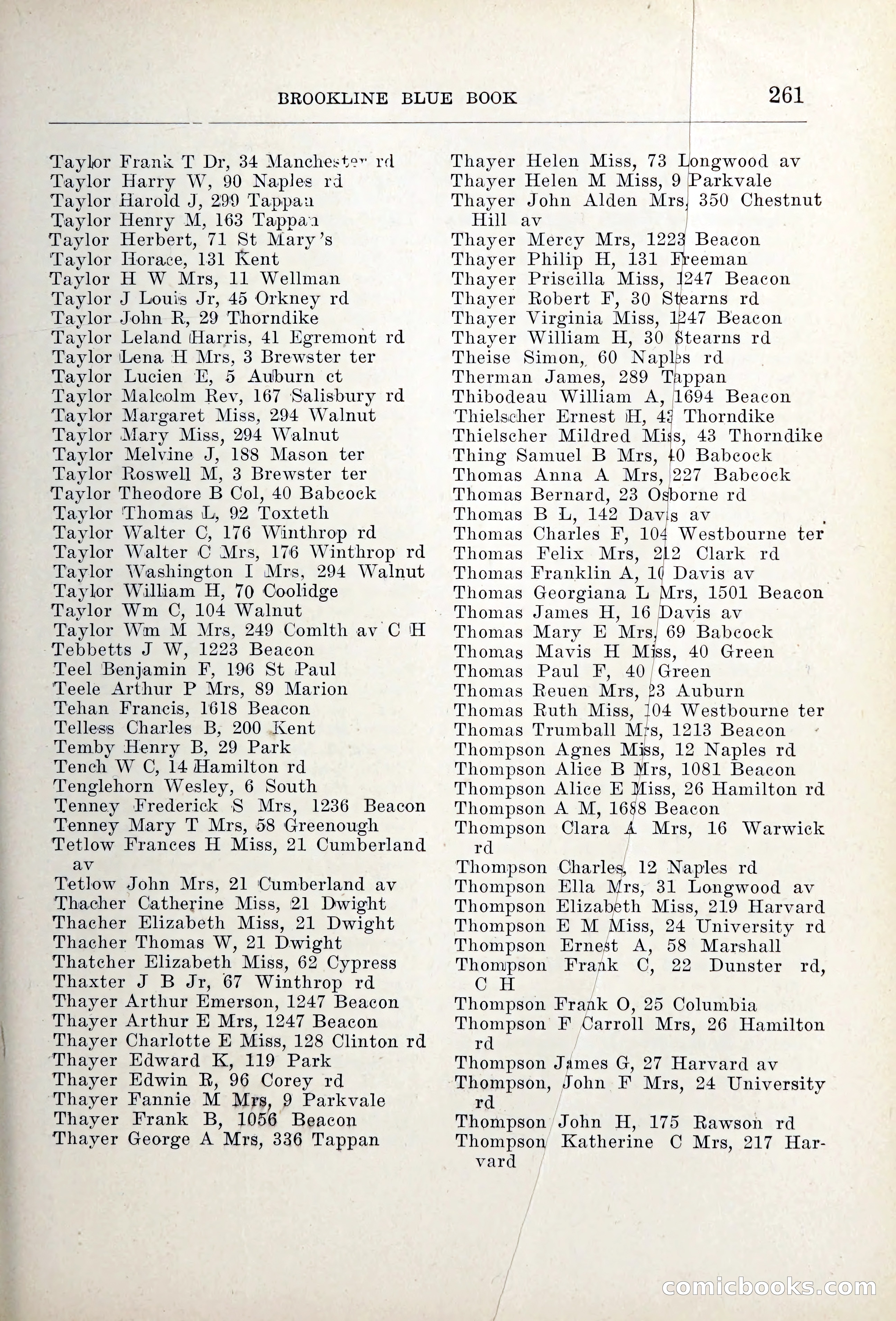 Blue Book of Brookline — page 296 of 354