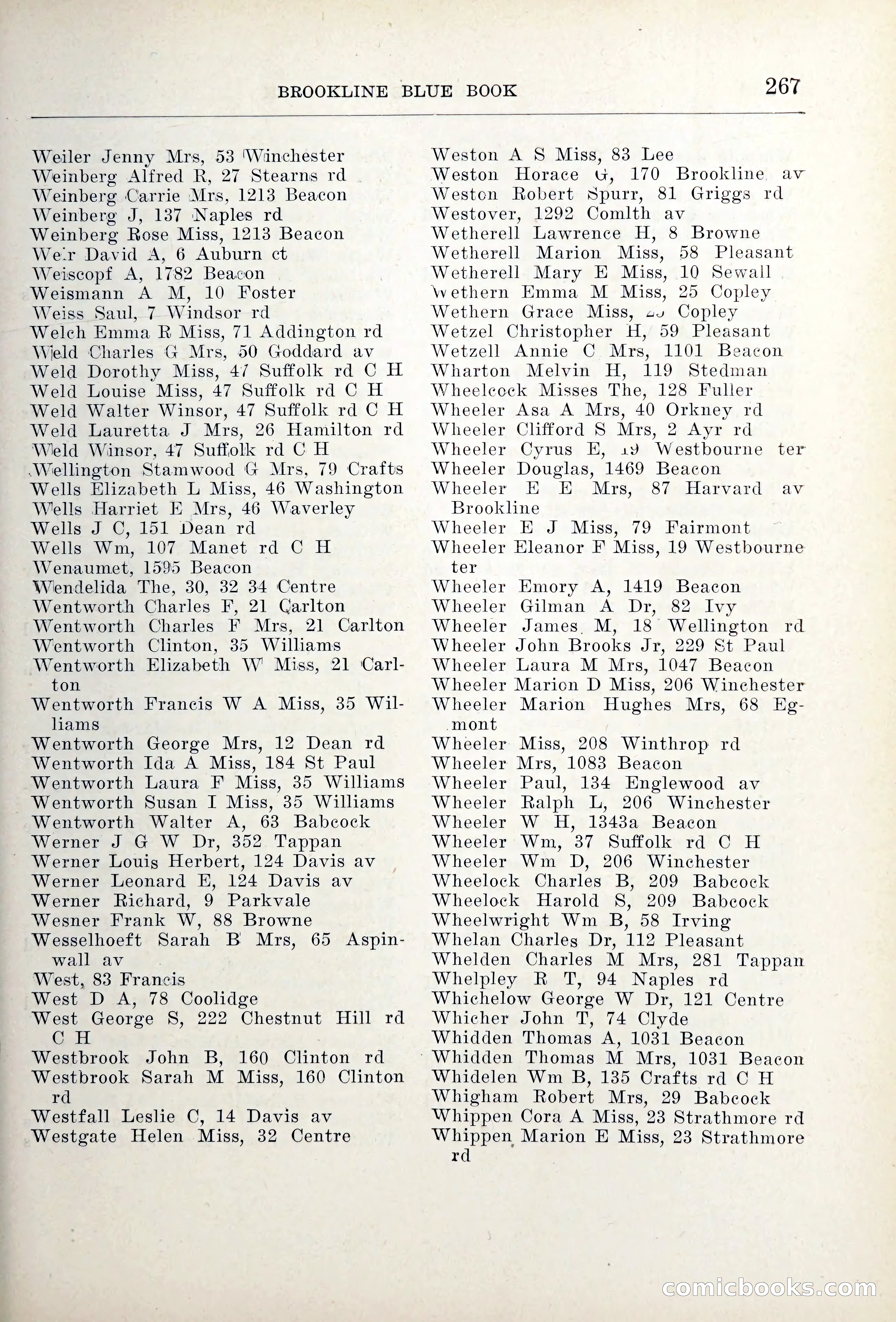 Blue Book of Brookline — page 302 of 354