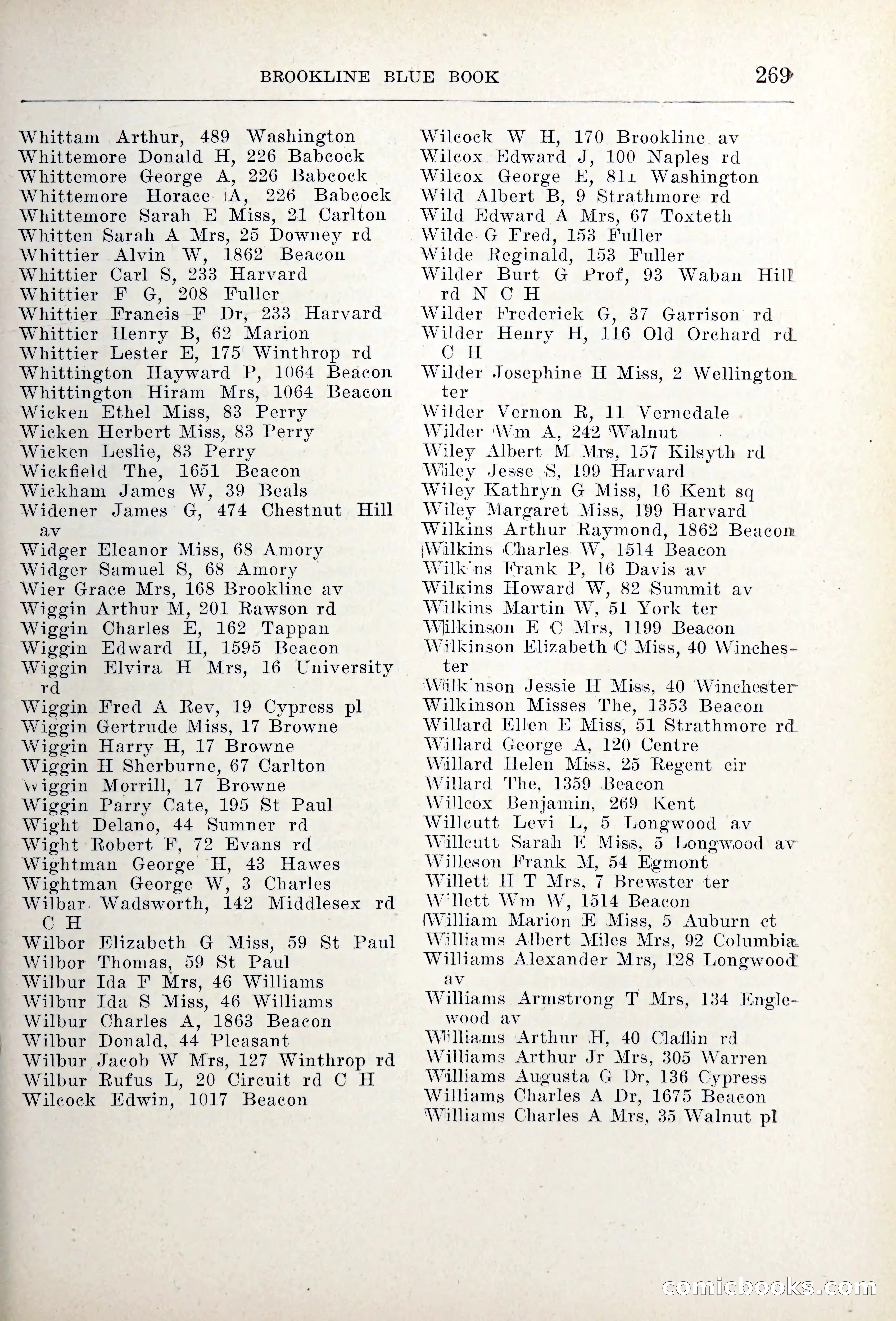 Blue Book of Brookline — page 304 of 354
