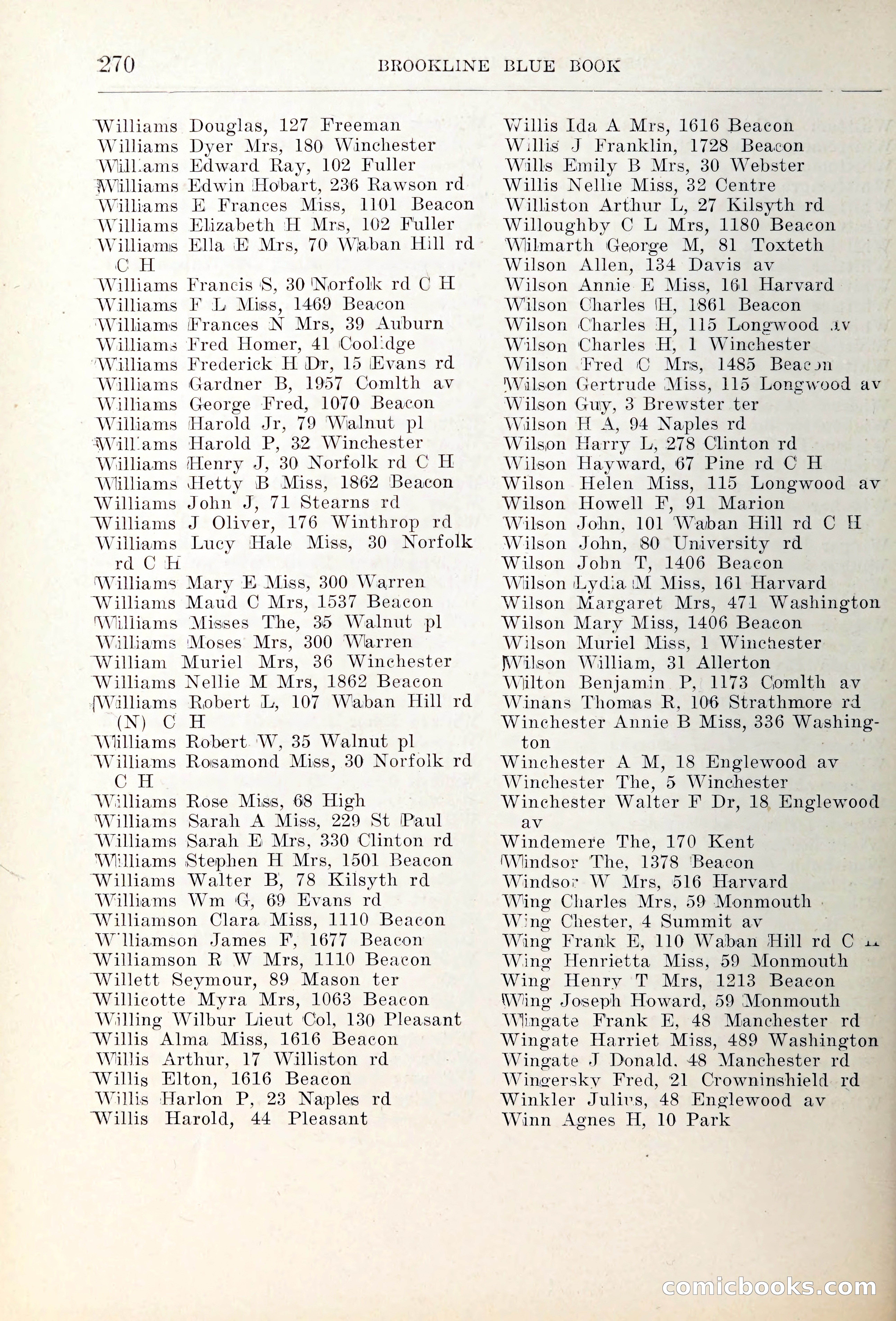 Blue Book of Brookline — page 305 of 354