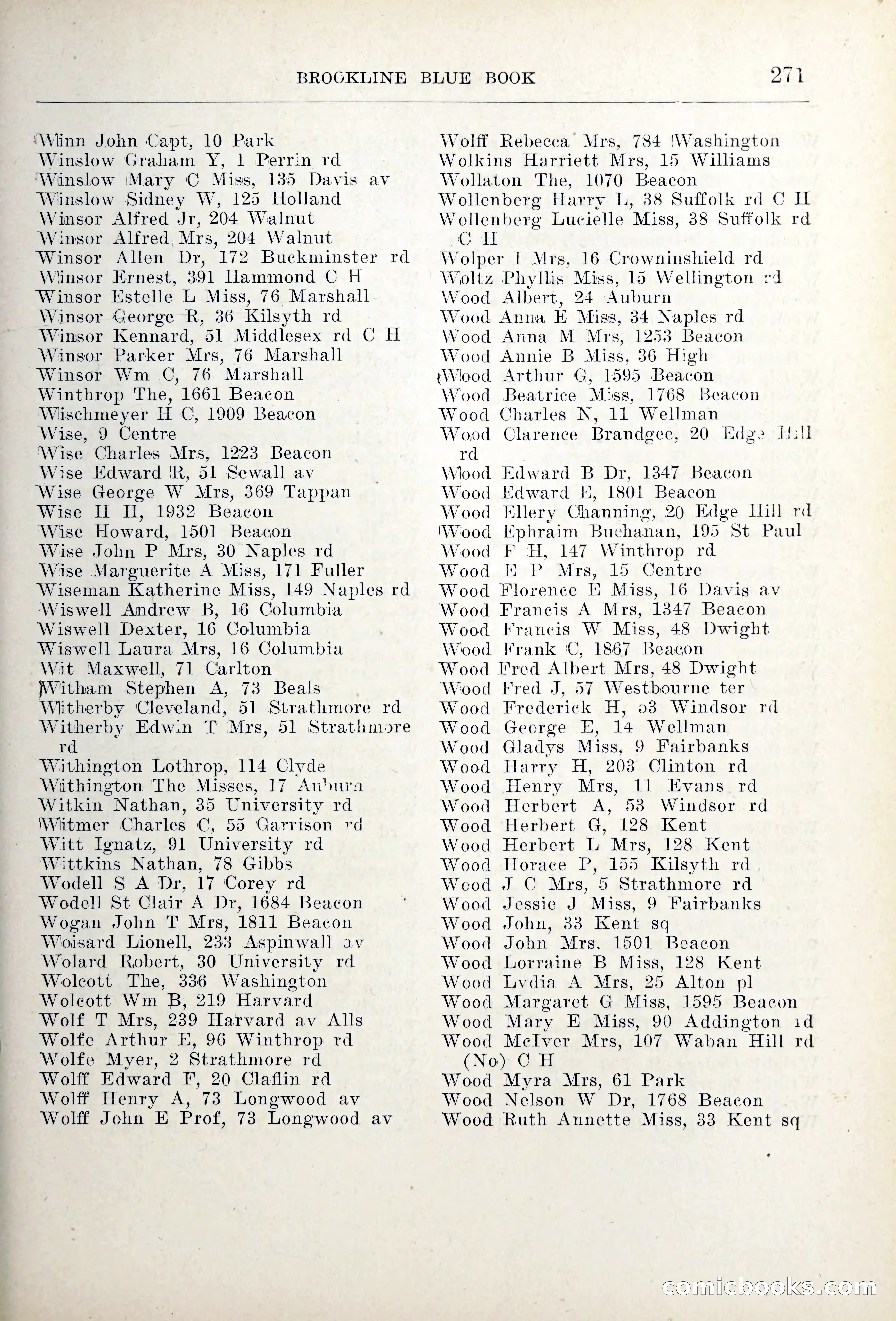 Blue Book of Brookline — page 306 of 354