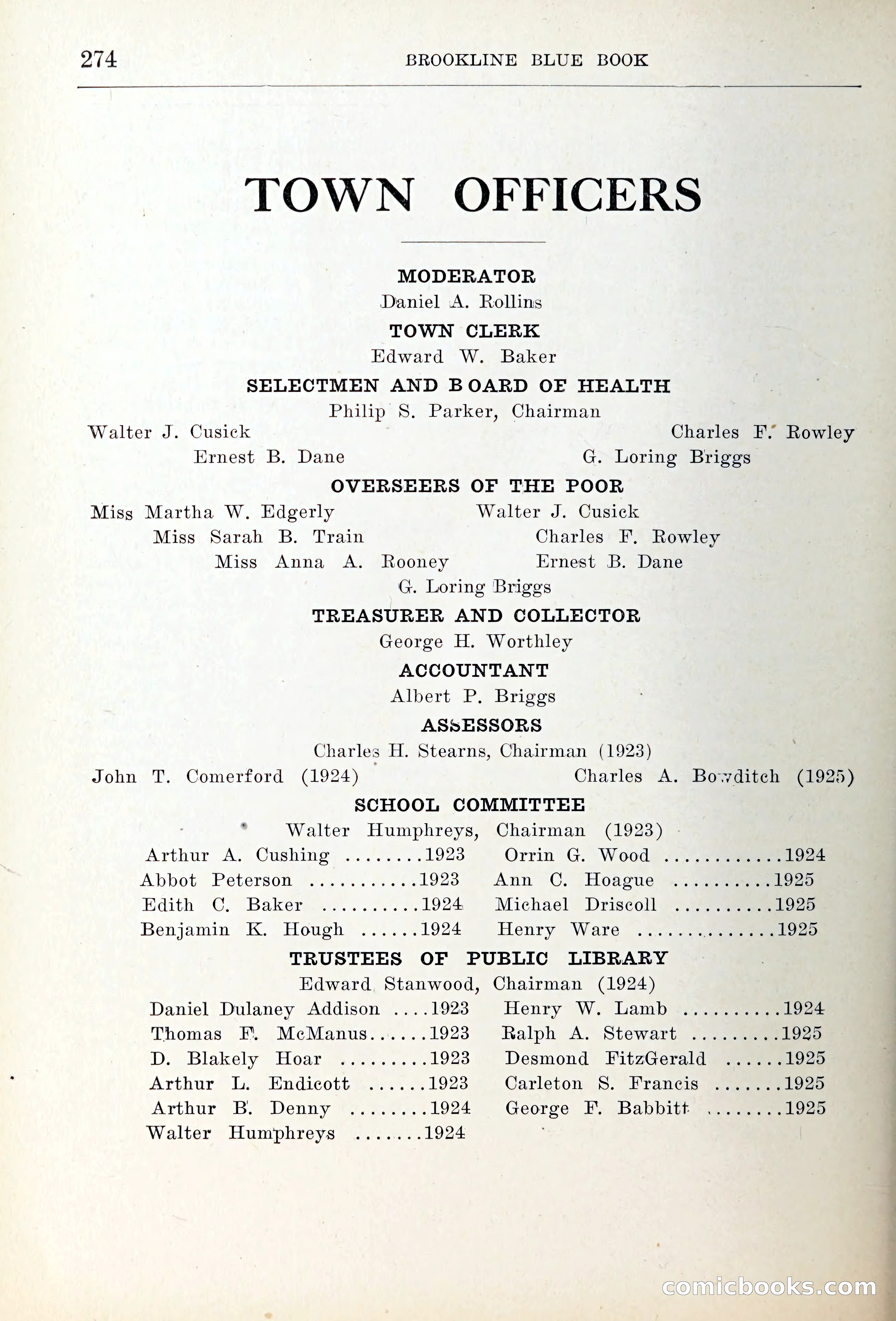 Blue Book of Brookline — page 309 of 354