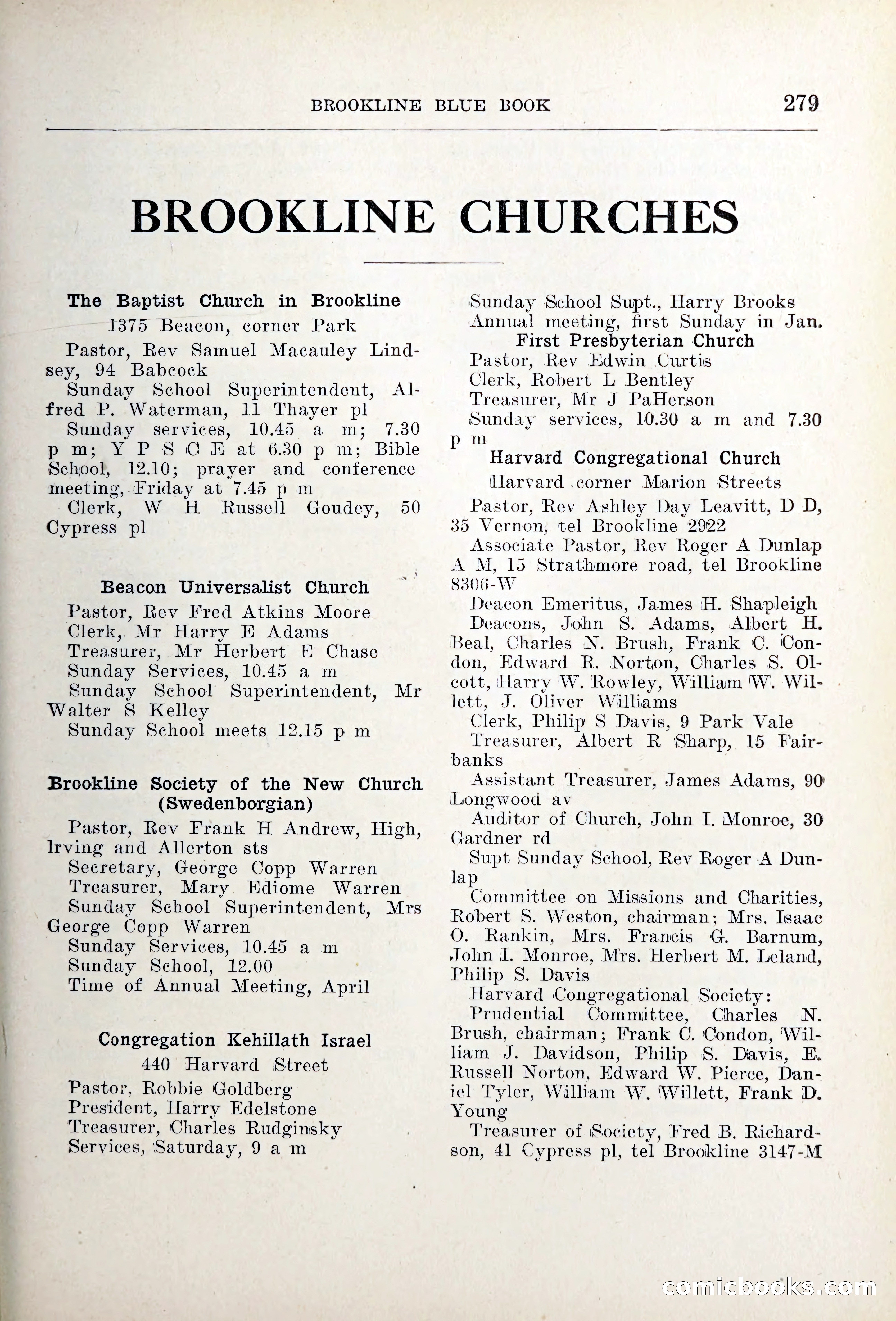 Blue Book of Brookline — page 314 of 354