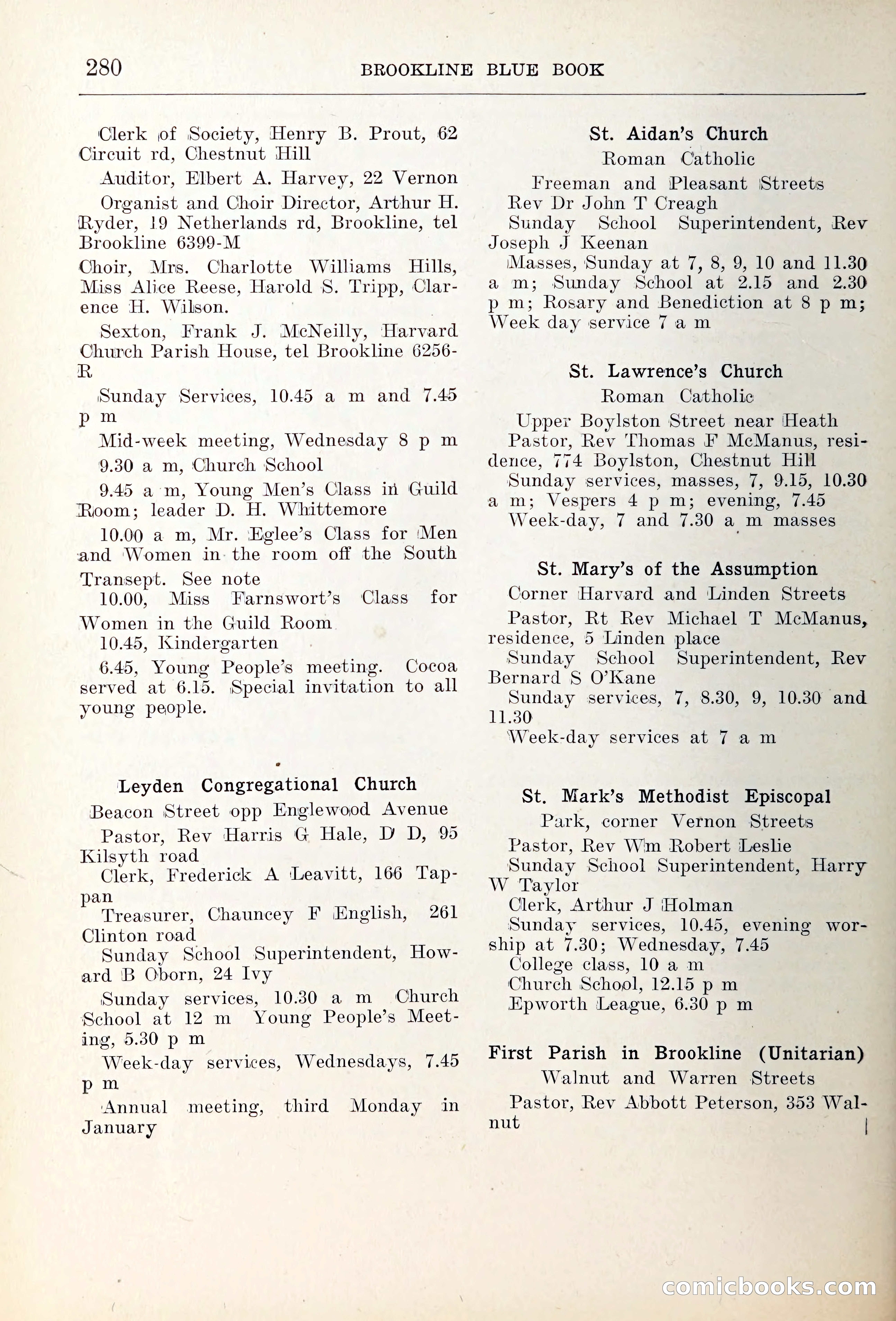 Blue Book of Brookline — page 315 of 354