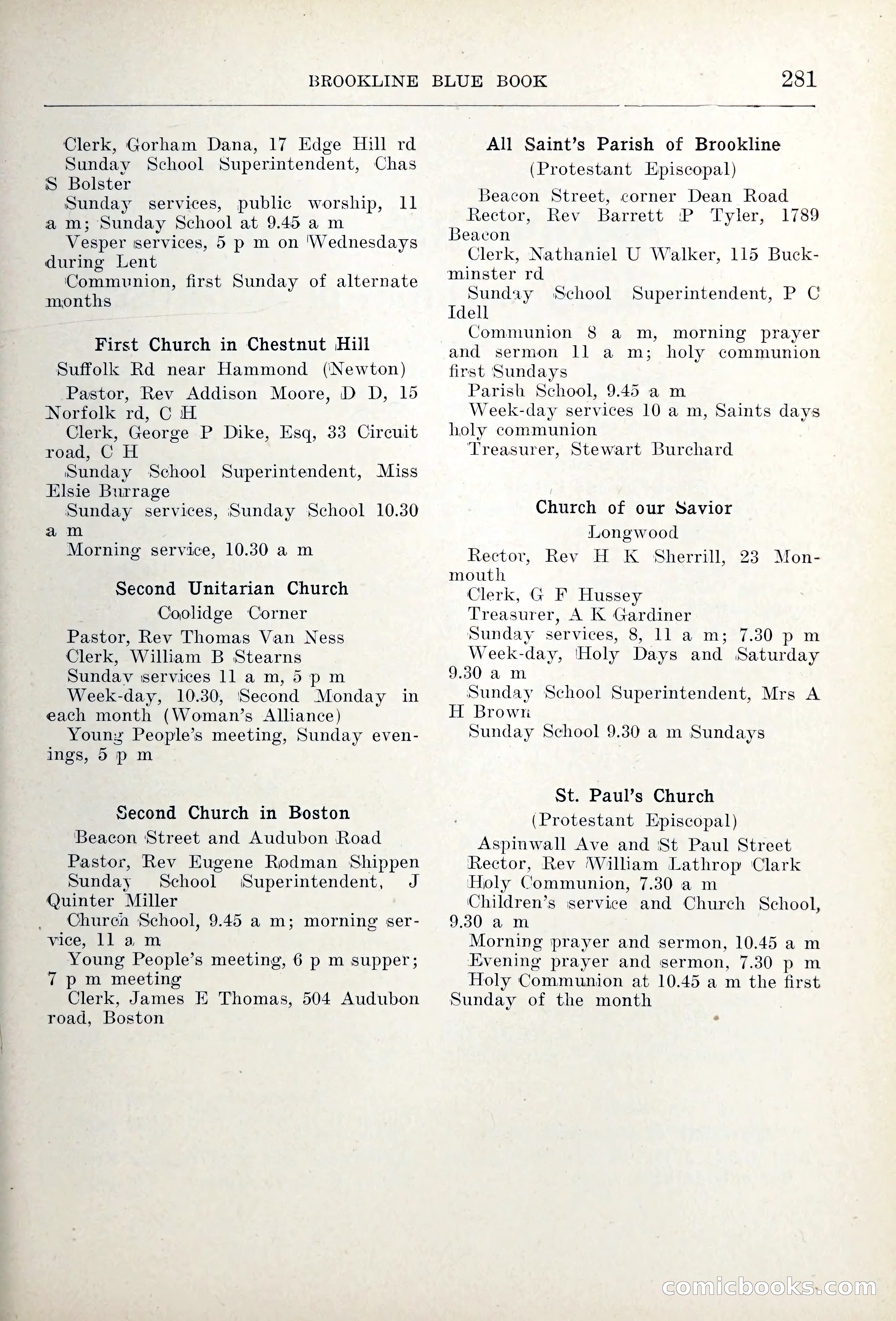 Blue Book of Brookline — page 316 of 354