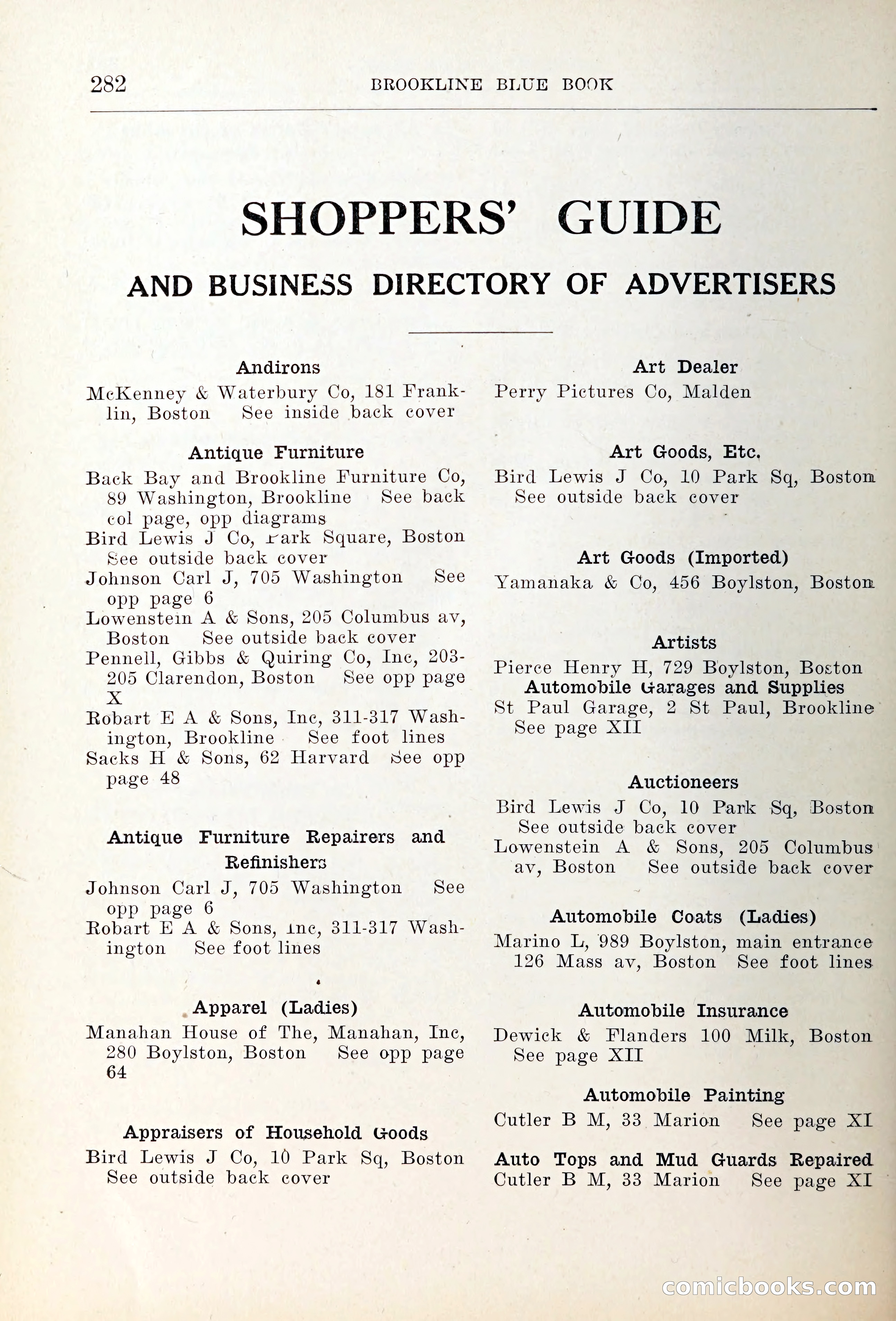 Blue Book of Brookline — page 317 of 354