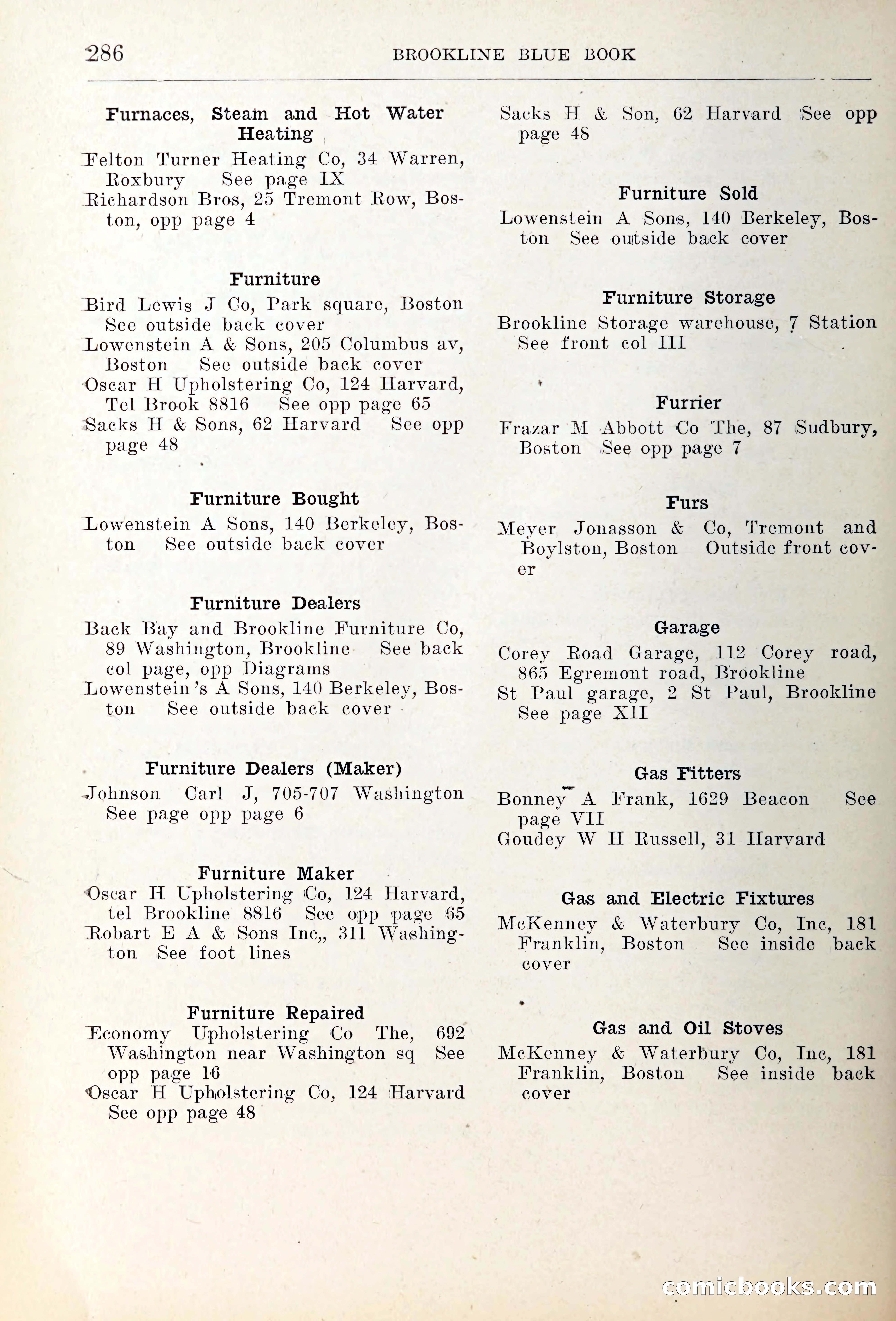 Blue Book of Brookline — page 321 of 354