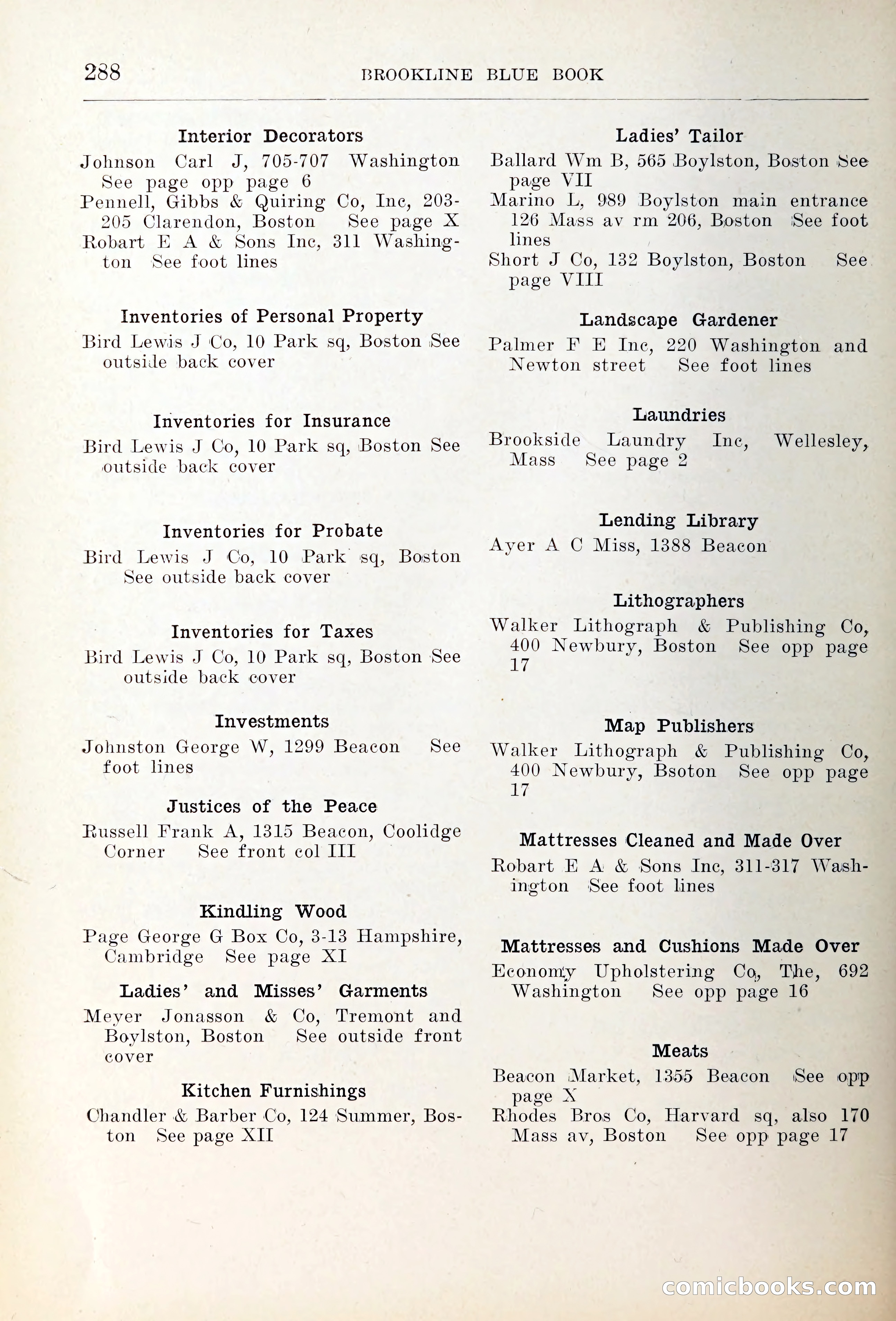 Blue Book of Brookline — page 323 of 354