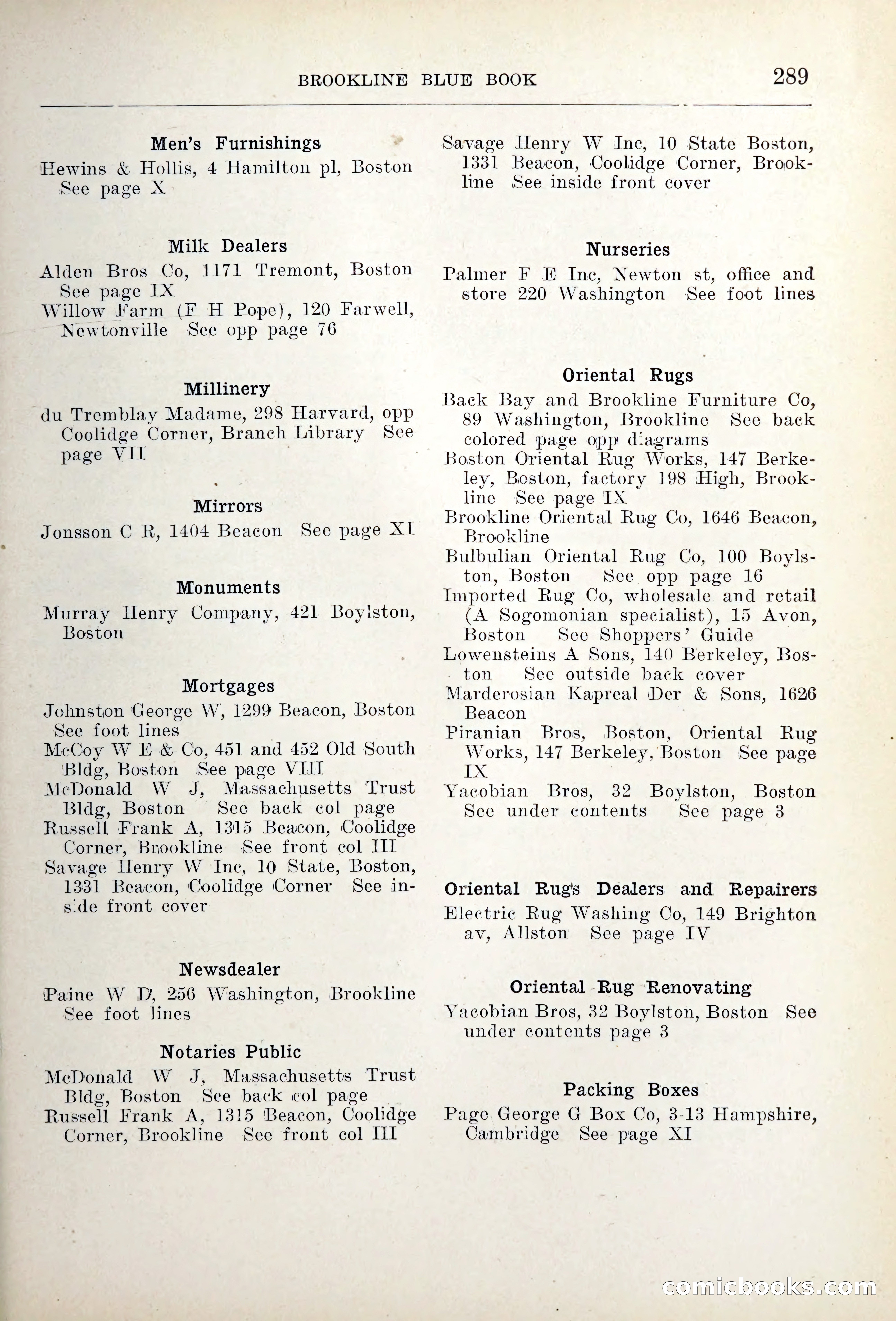 Blue Book of Brookline — page 324 of 354