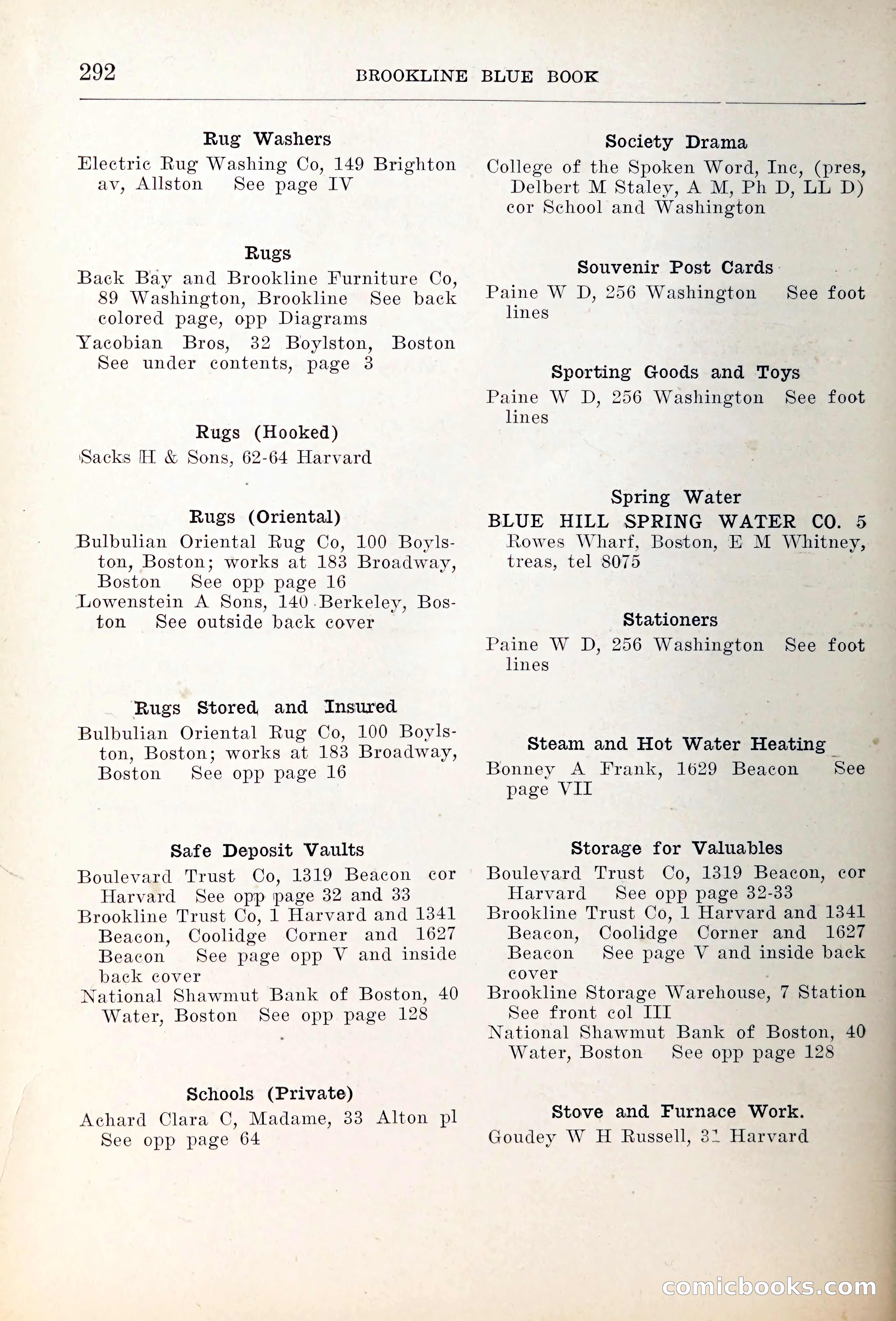 Blue Book of Brookline — page 327 of 354