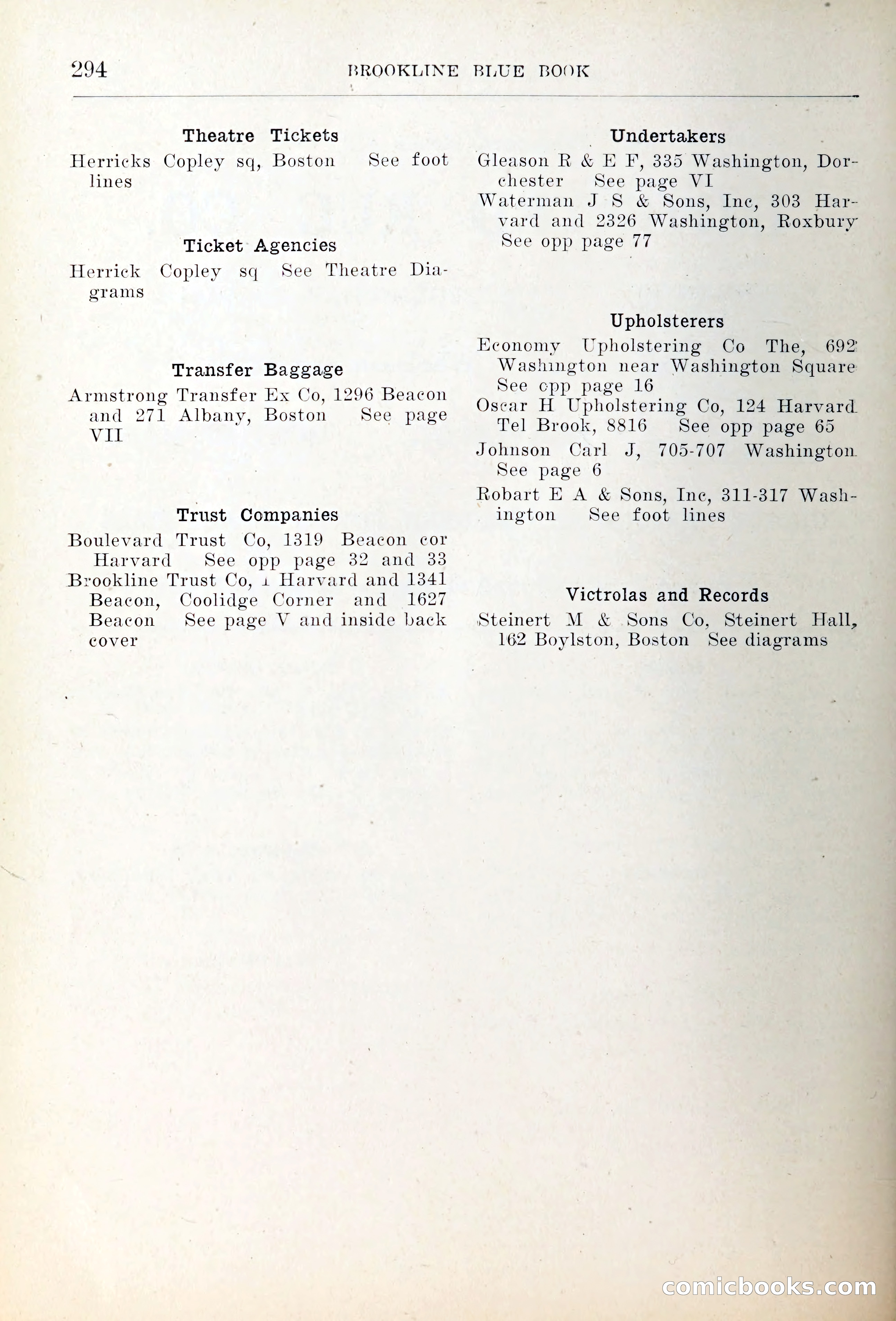 Blue Book of Brookline — page 329 of 354