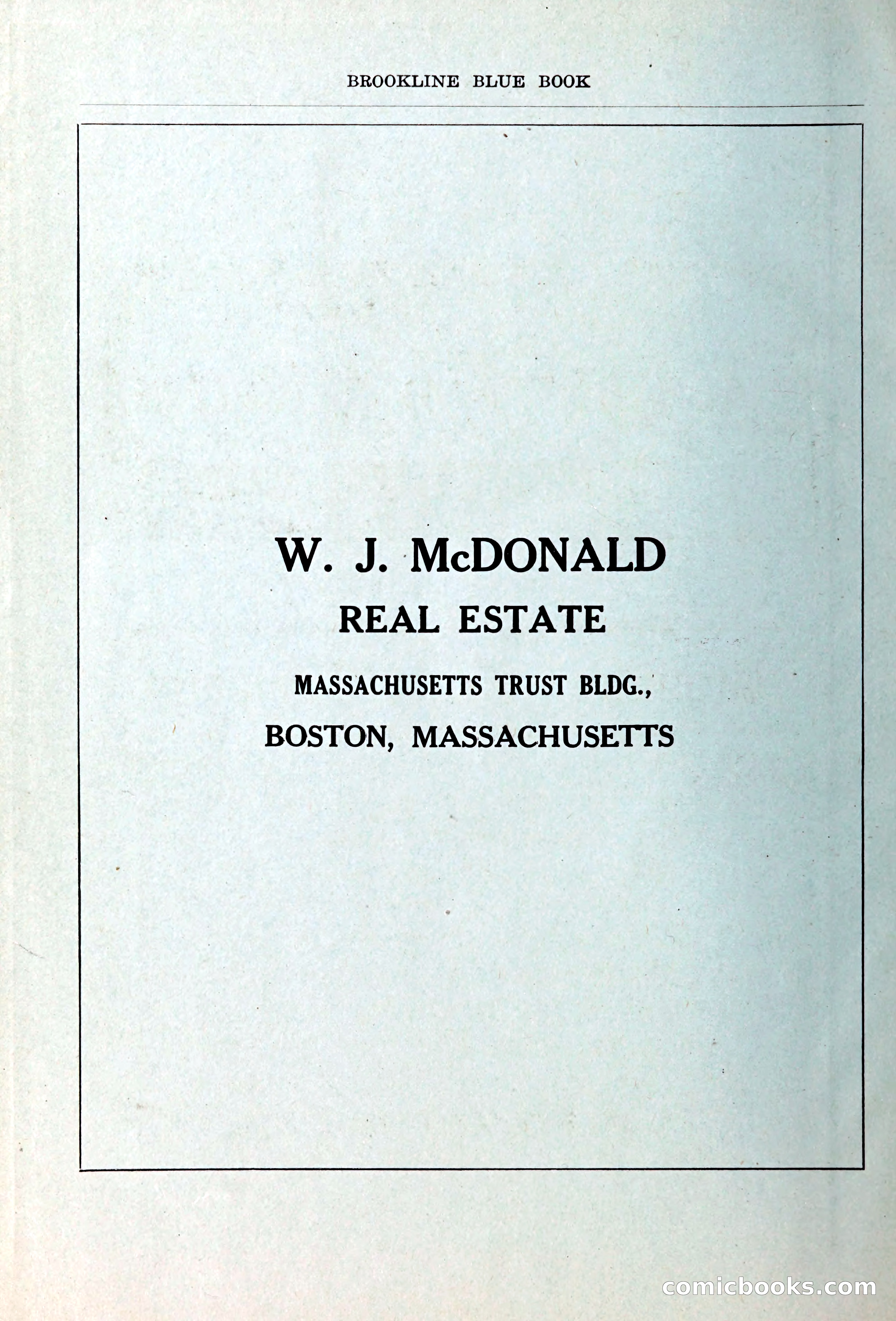Blue Book of Brookline — page 351 of 354