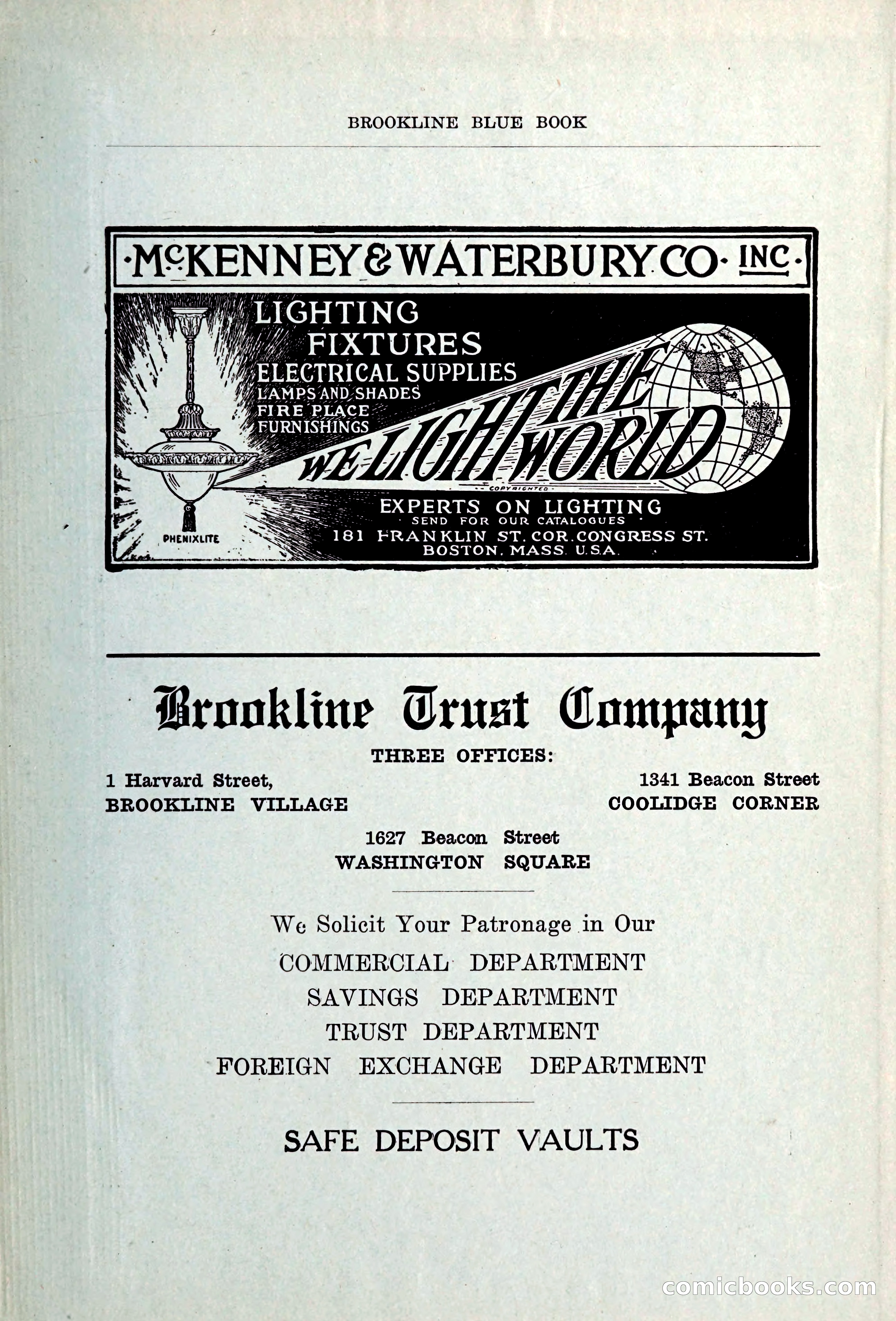 Blue Book of Brookline — page 352 of 354