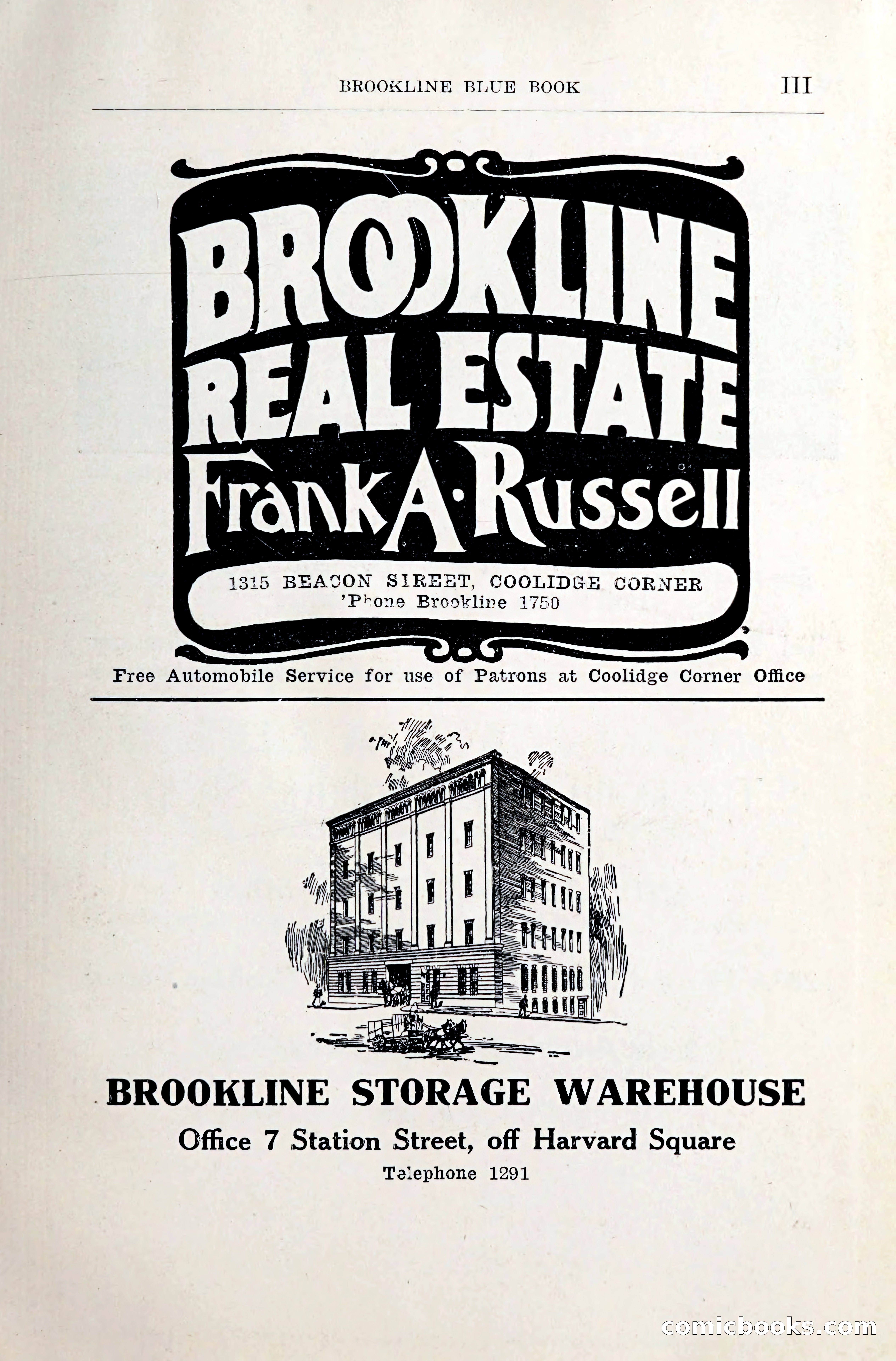 Blue Book of Brookline and Longwood — page 4 of 349