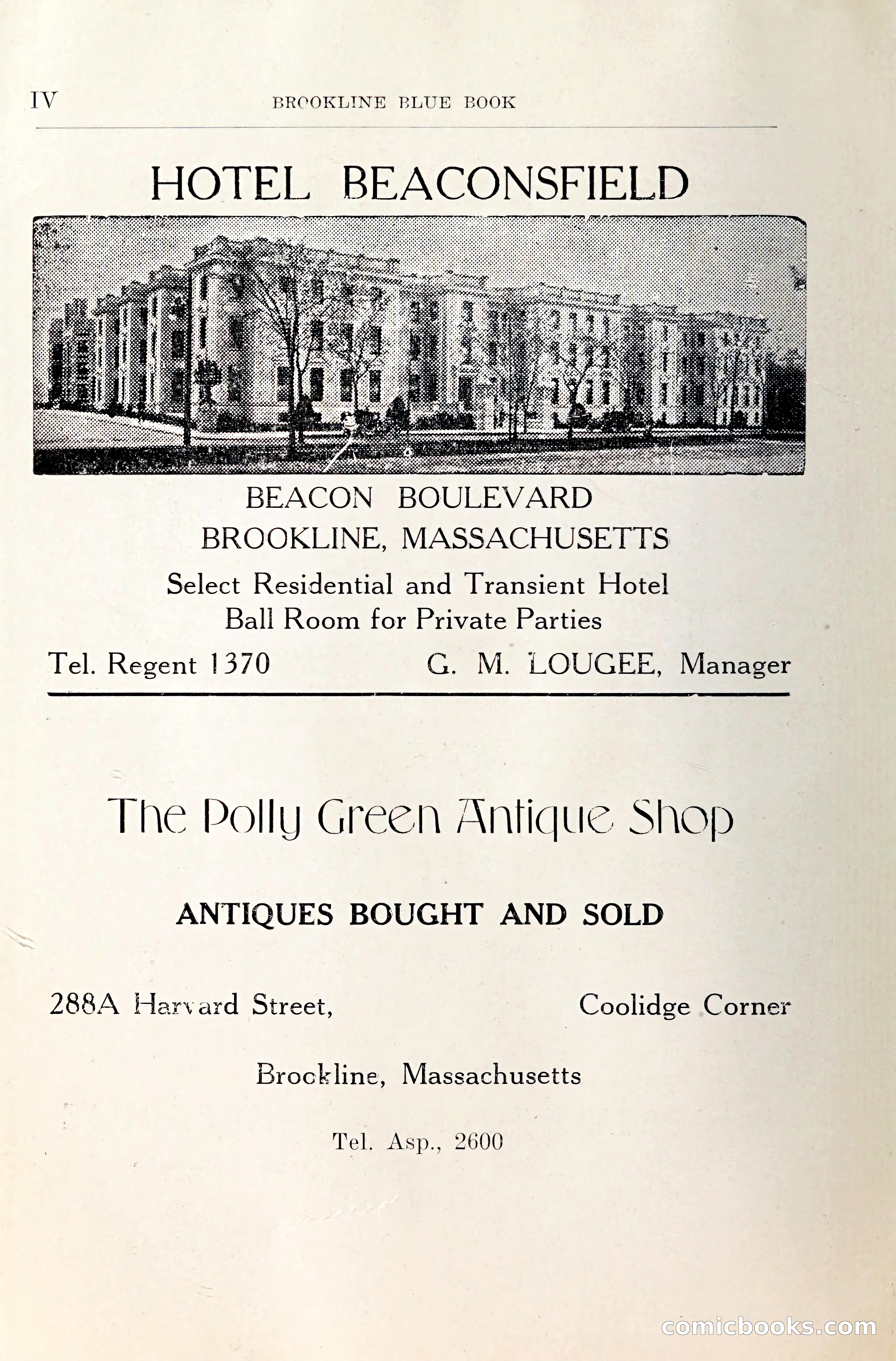 Blue Book of Brookline and Longwood — page 5 of 349
