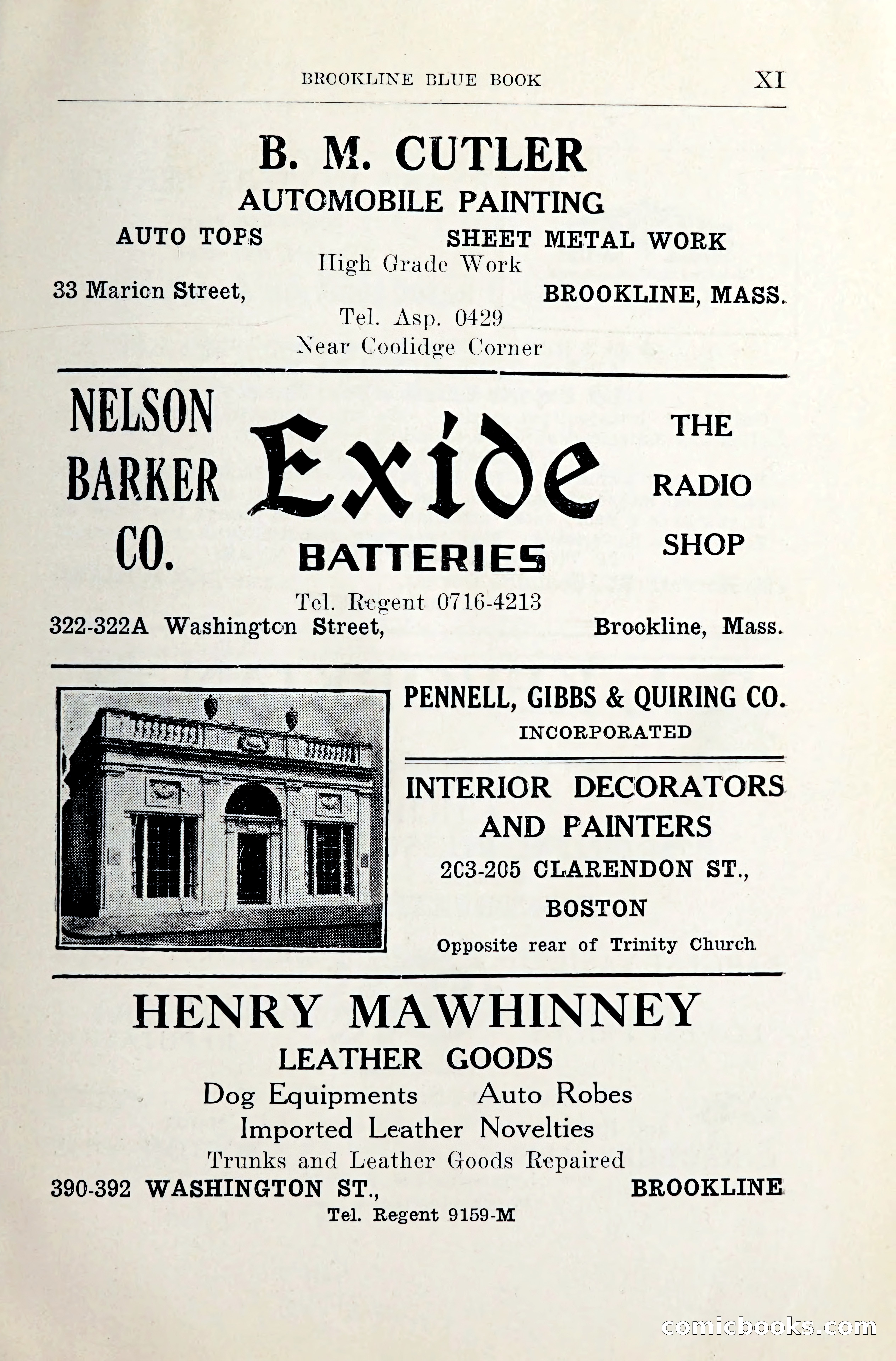Blue Book of Brookline and Longwood — page 12 of 349