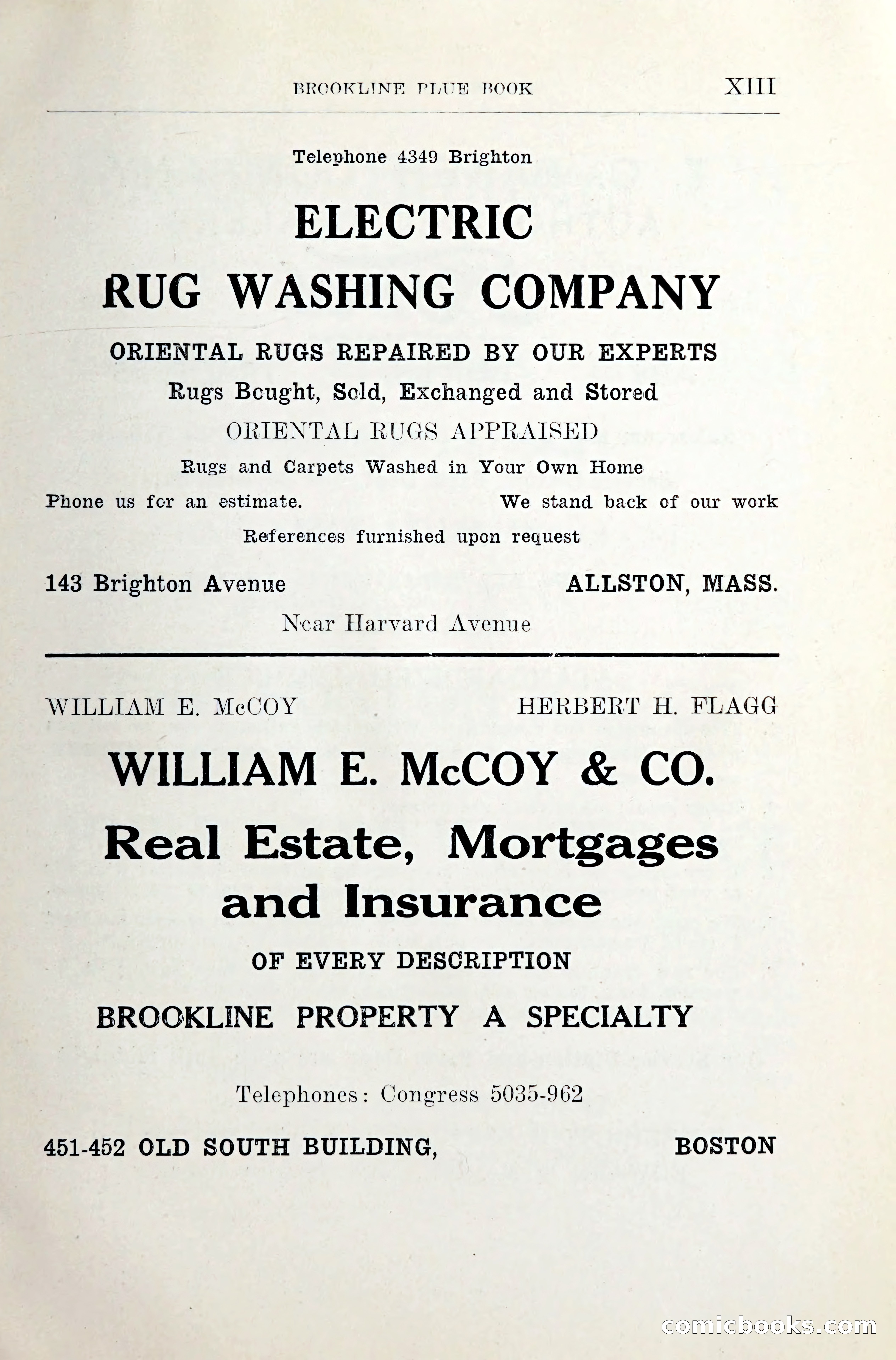 Blue Book of Brookline and Longwood — page 14 of 349