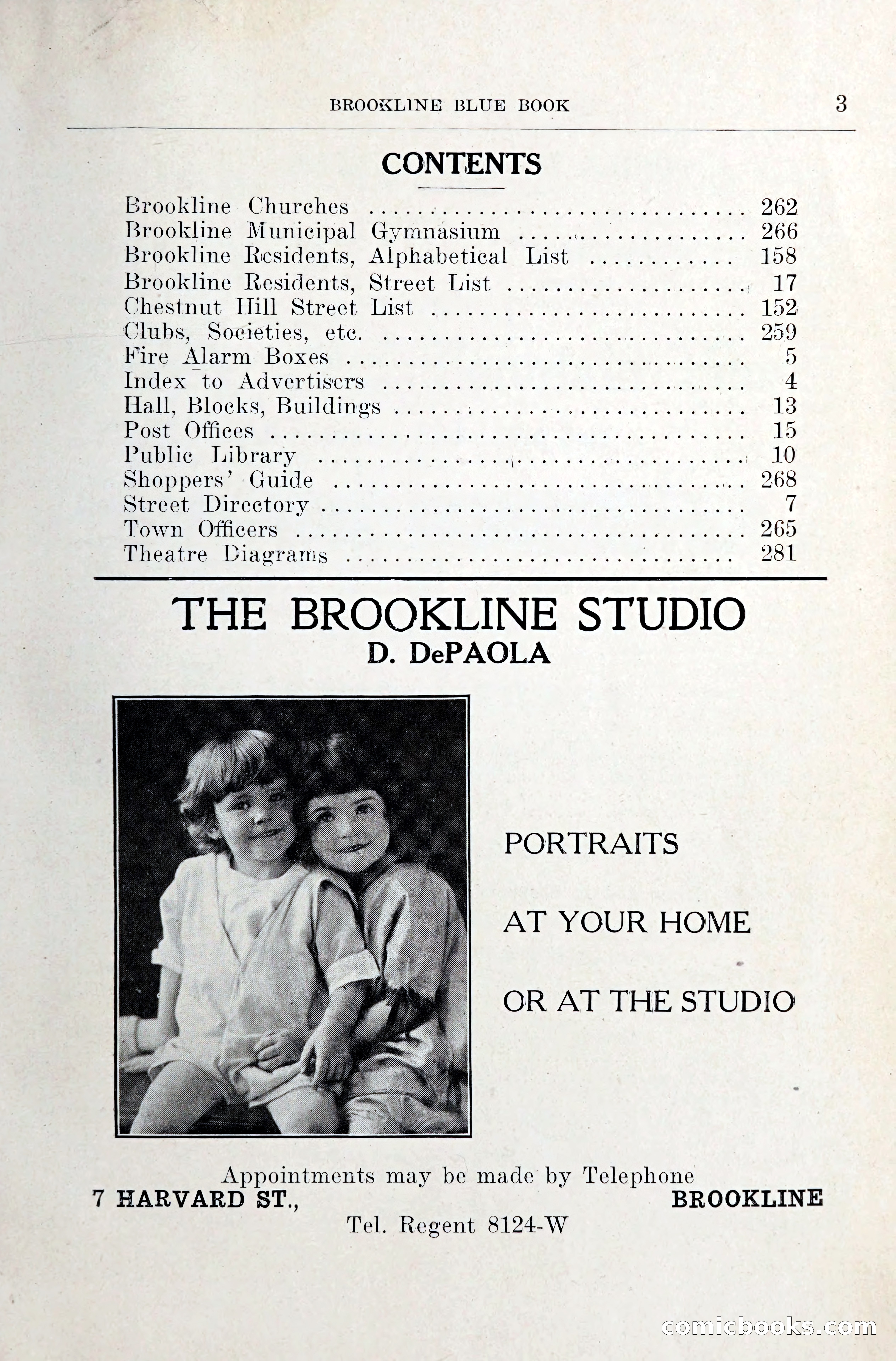 Blue Book of Brookline and Longwood — page 26 of 349