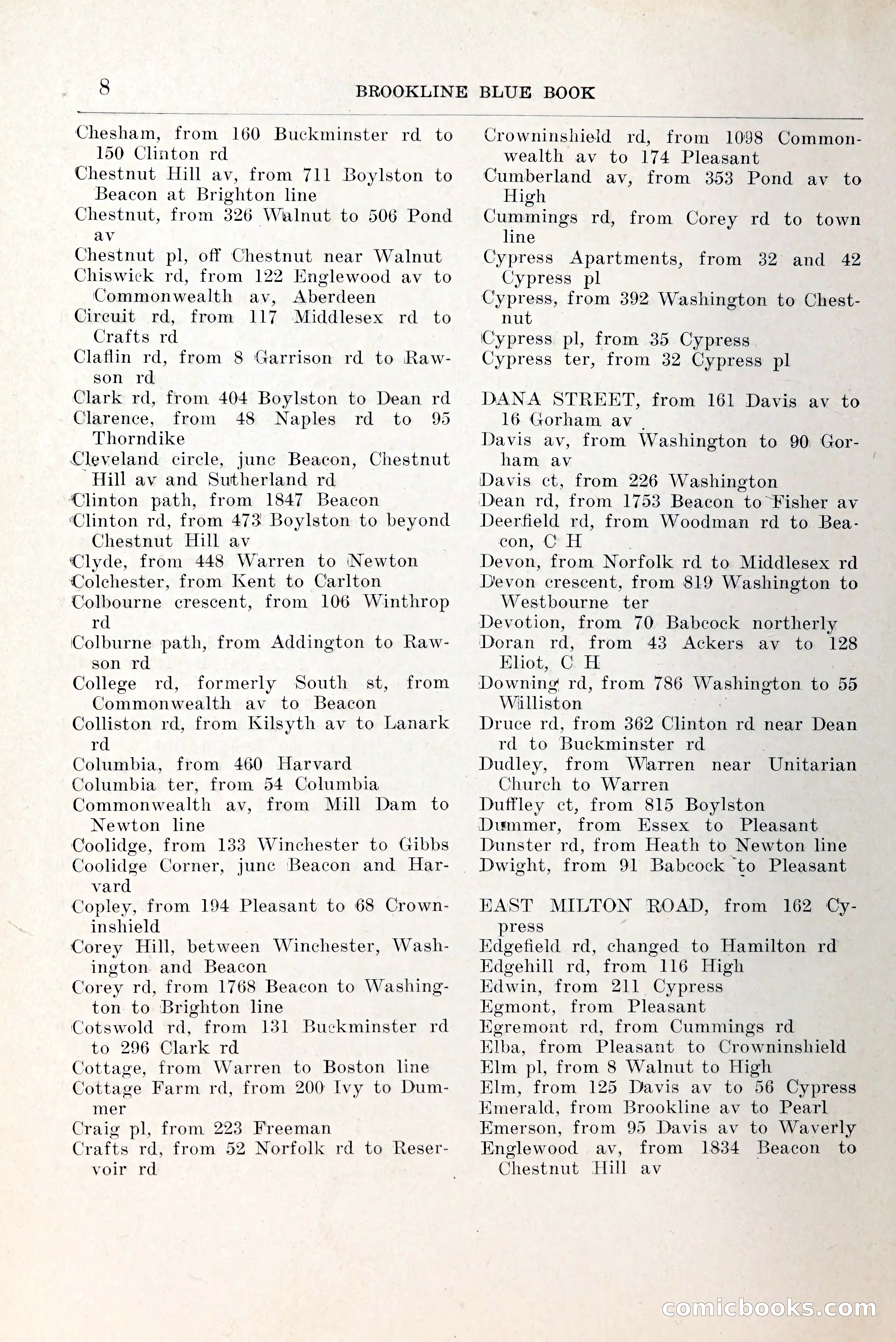 Blue Book of Brookline and Longwood — page 35 of 349