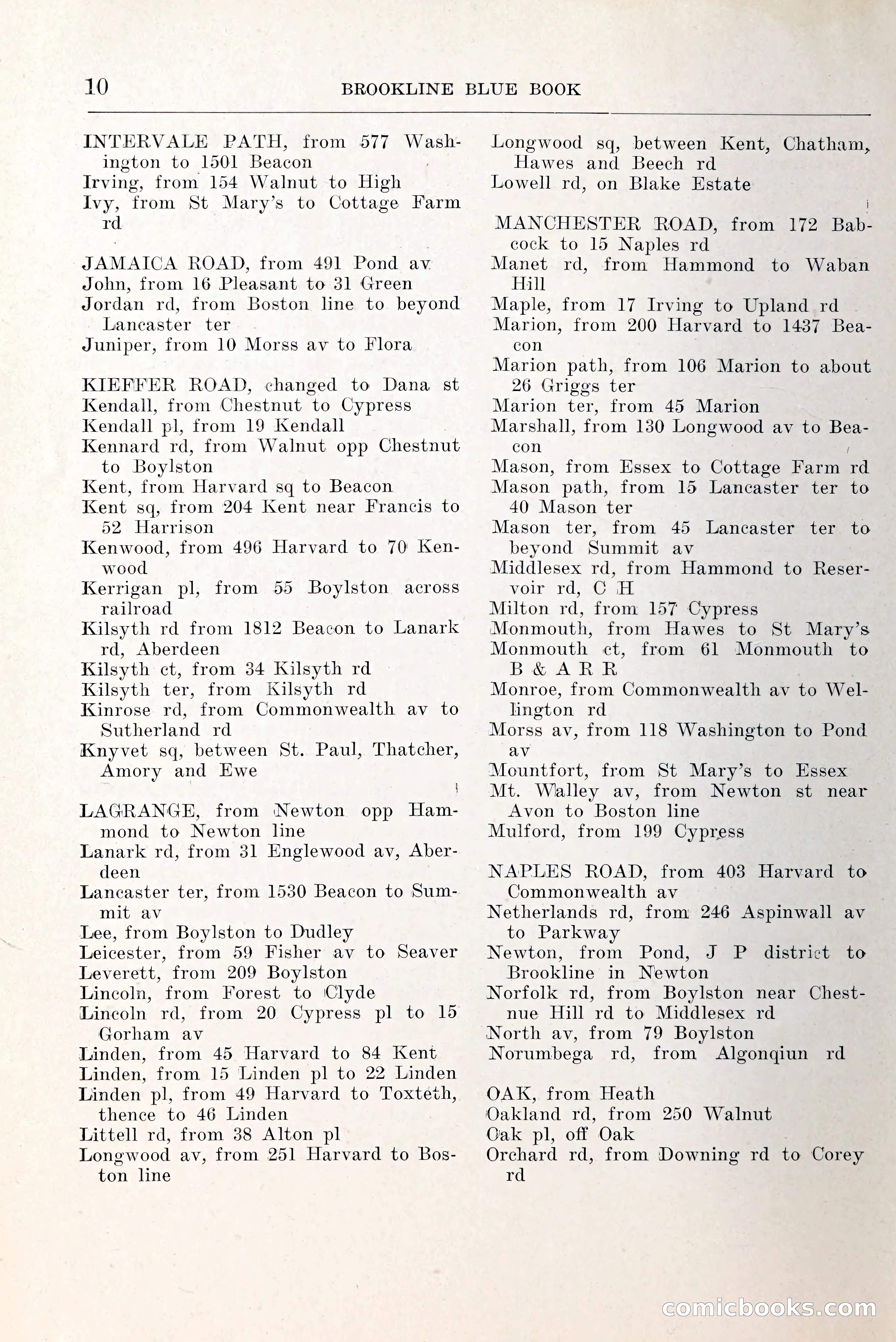 Blue Book of Brookline and Longwood — page 37 of 349