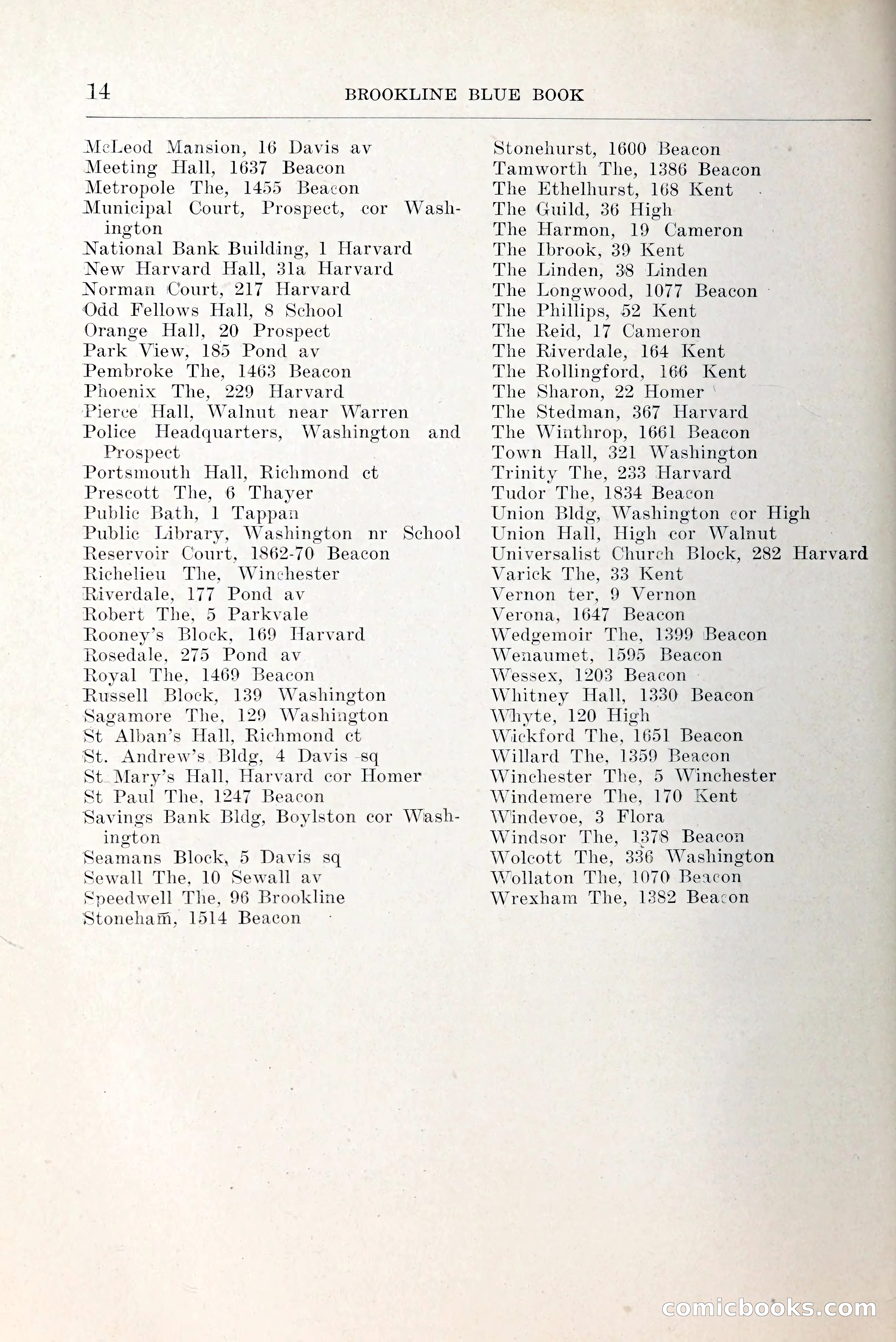 Blue Book of Brookline and Longwood — page 41 of 349