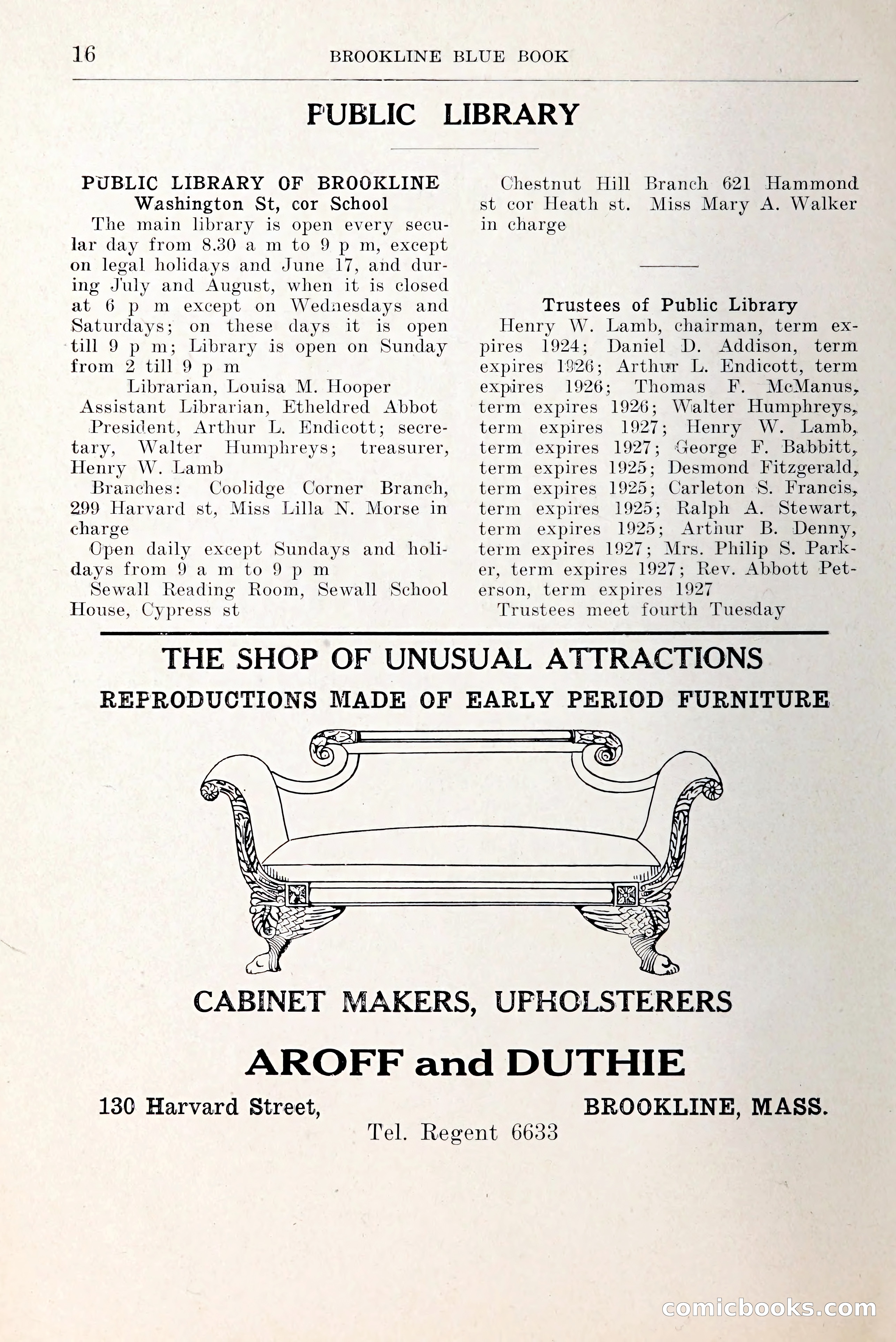 Blue Book of Brookline and Longwood — page 43 of 349