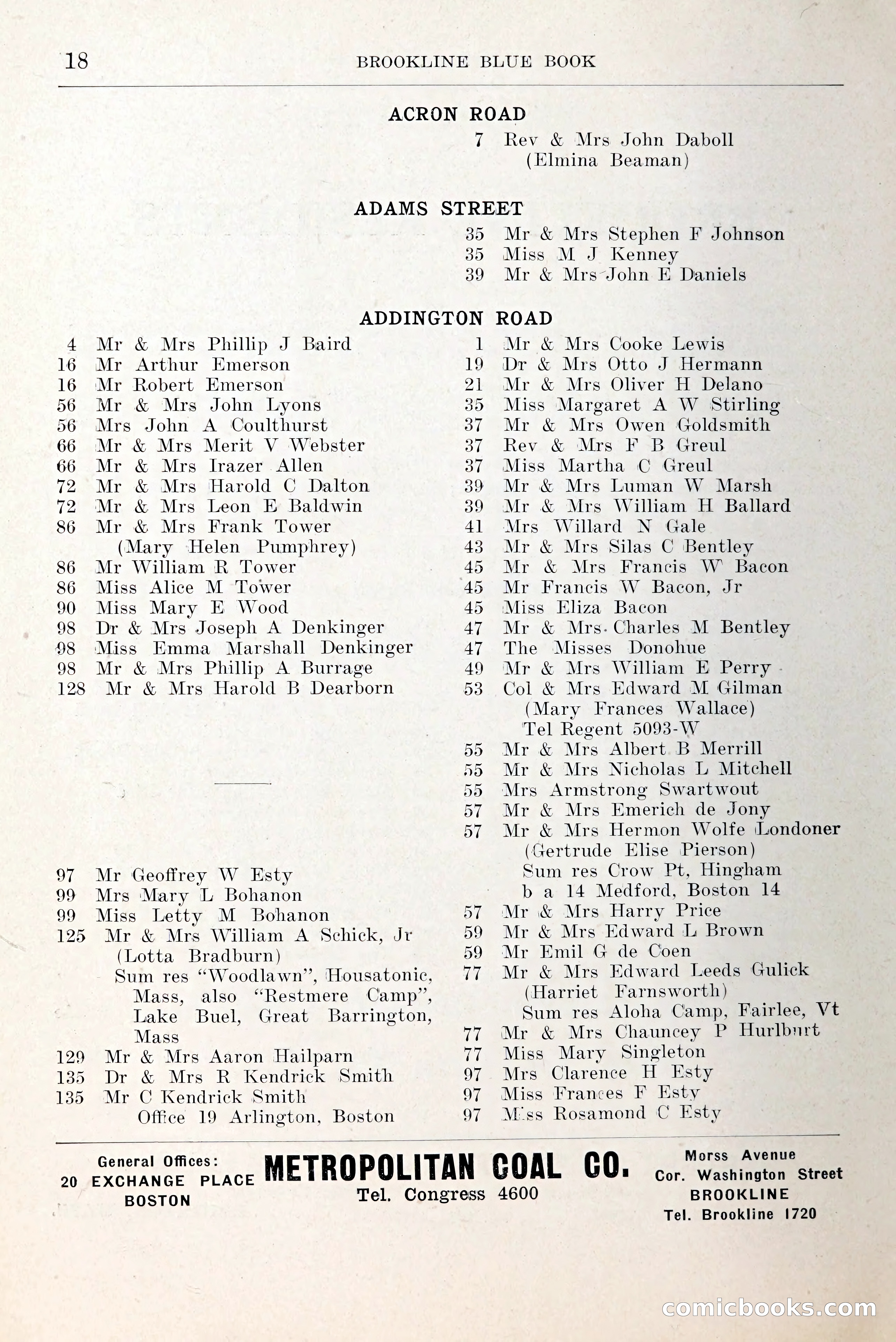 Blue Book of Brookline and Longwood — page 45 of 349