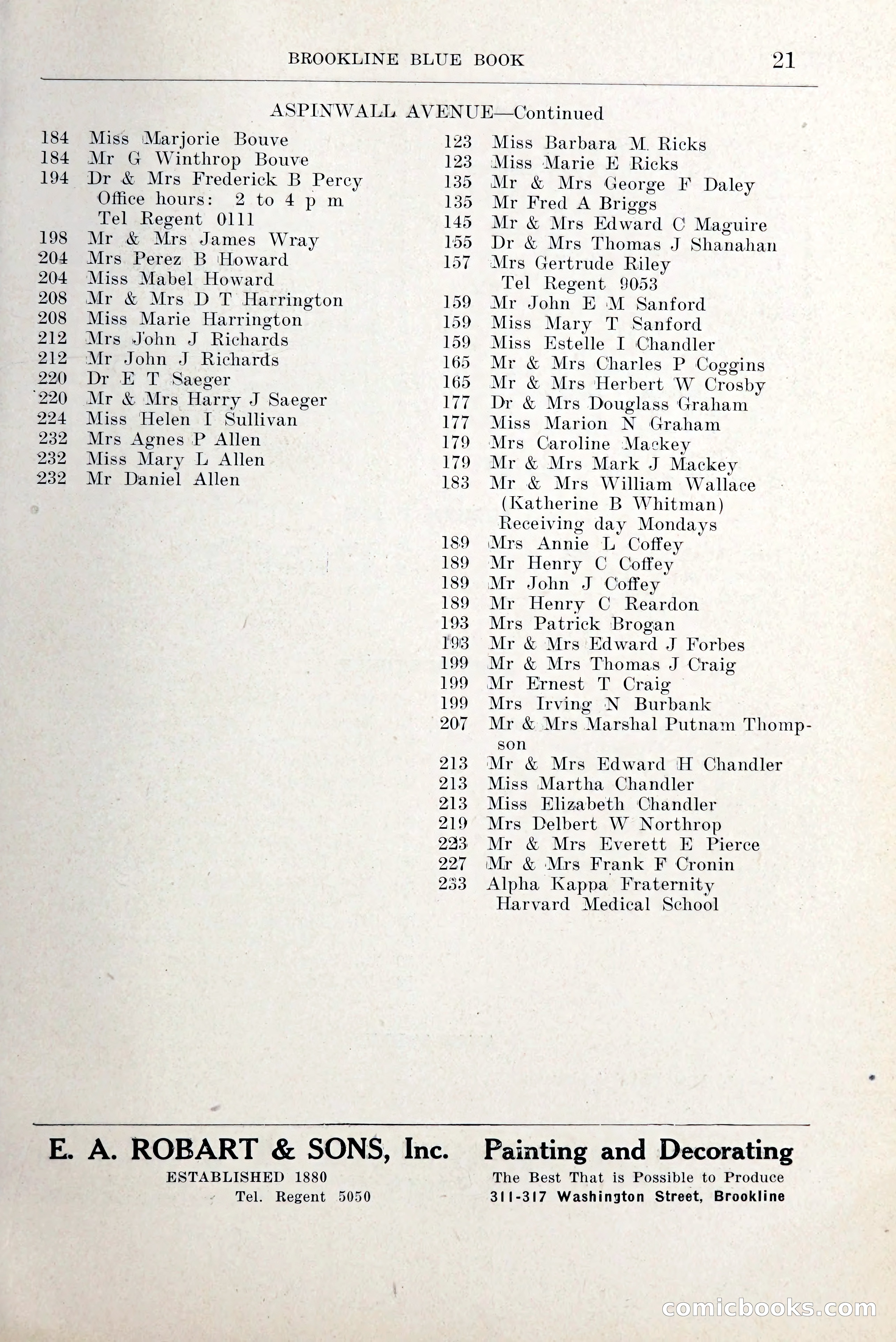 Blue Book of Brookline and Longwood — page 48 of 349