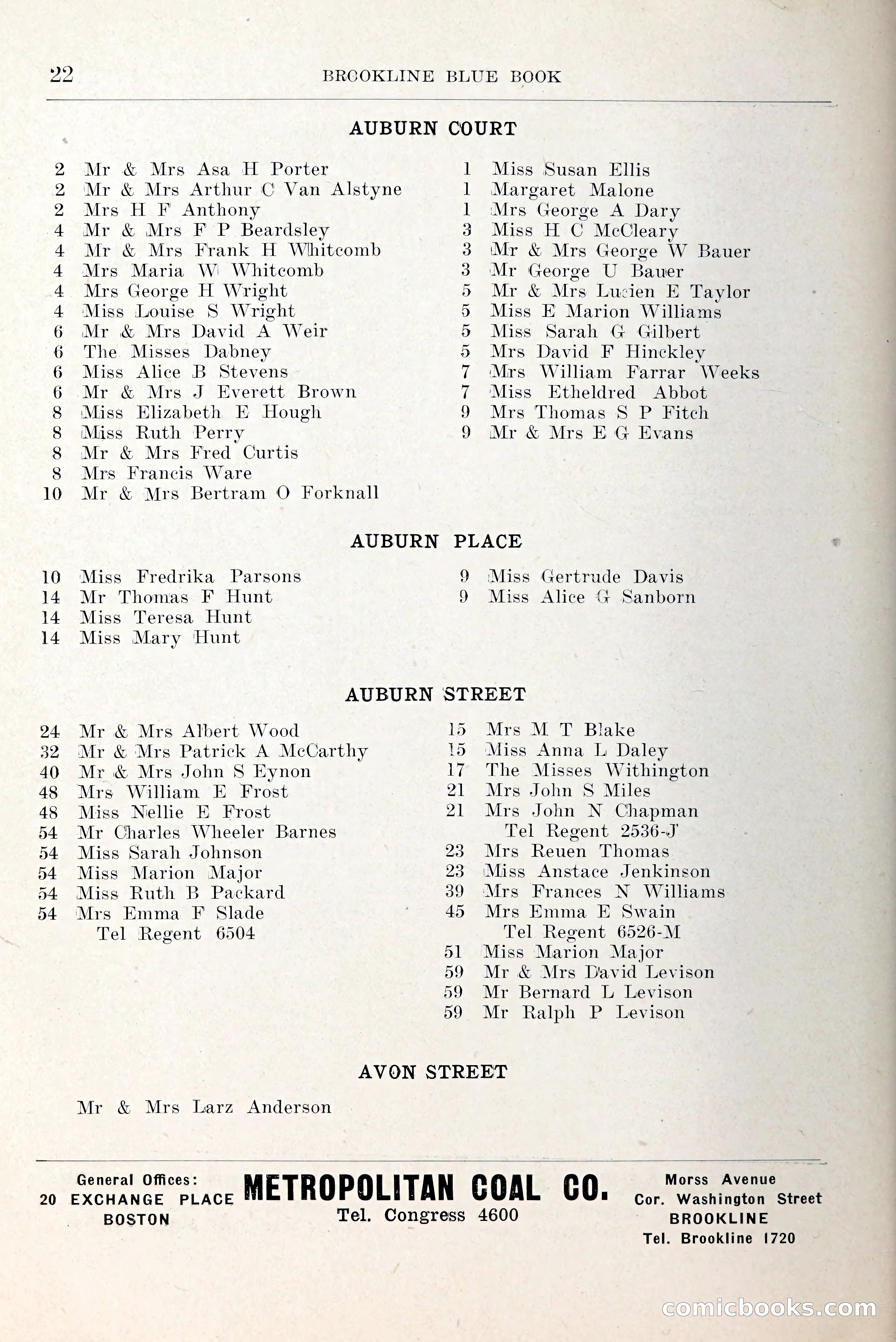 Blue Book of Brookline and Longwood — page 49 of 349