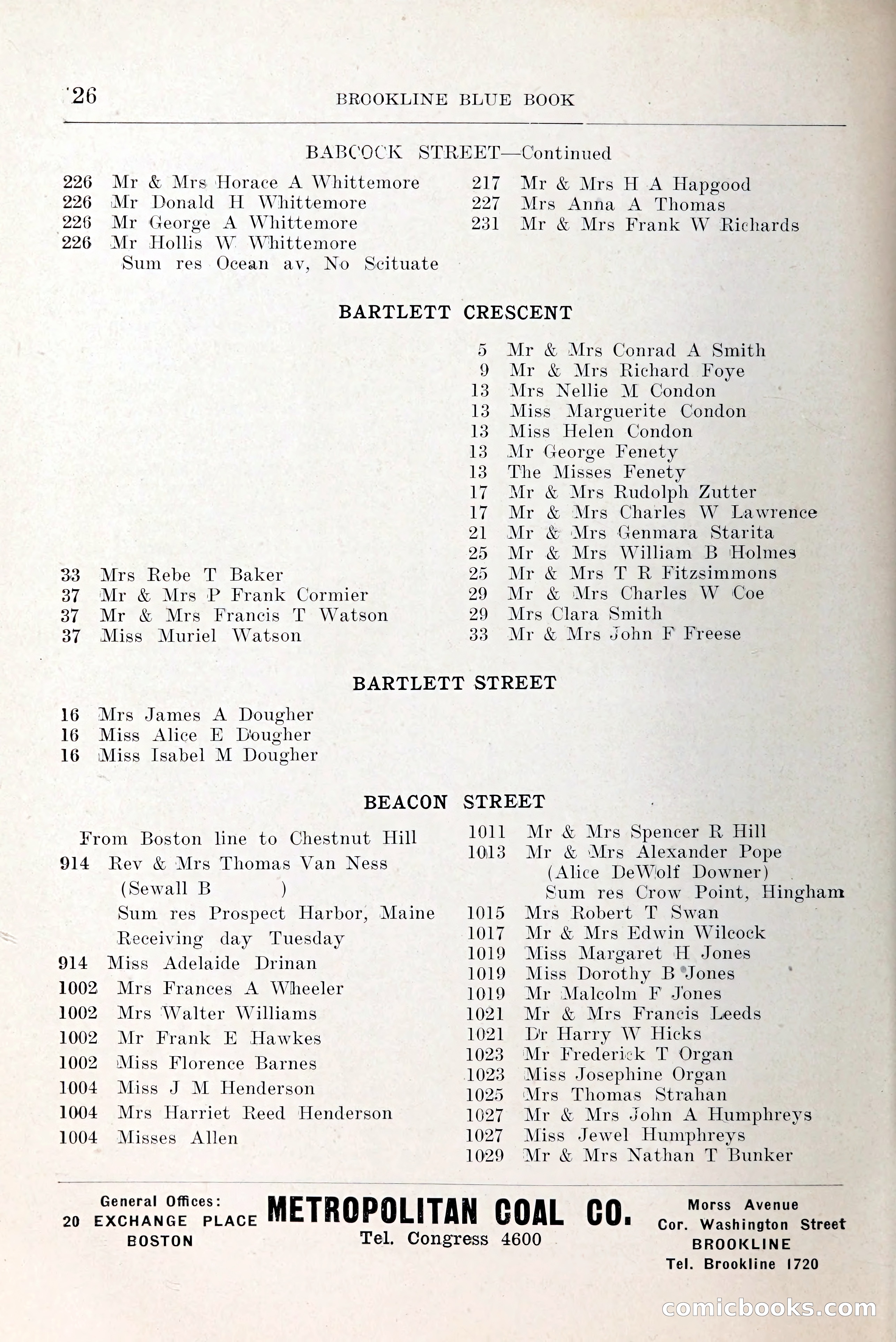 Blue Book of Brookline and Longwood — page 53 of 349