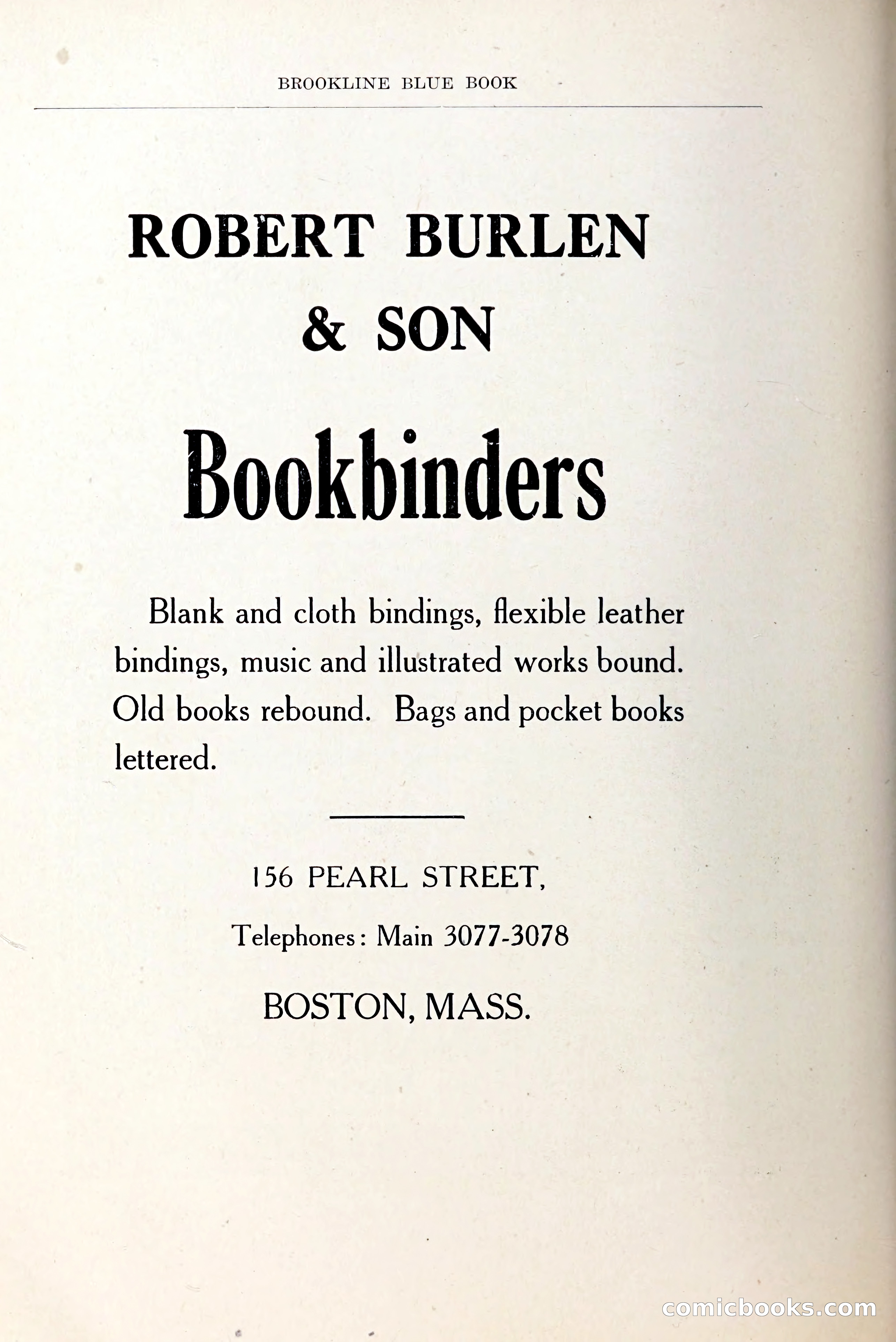 Blue Book of Brookline and Longwood — page 61 of 349