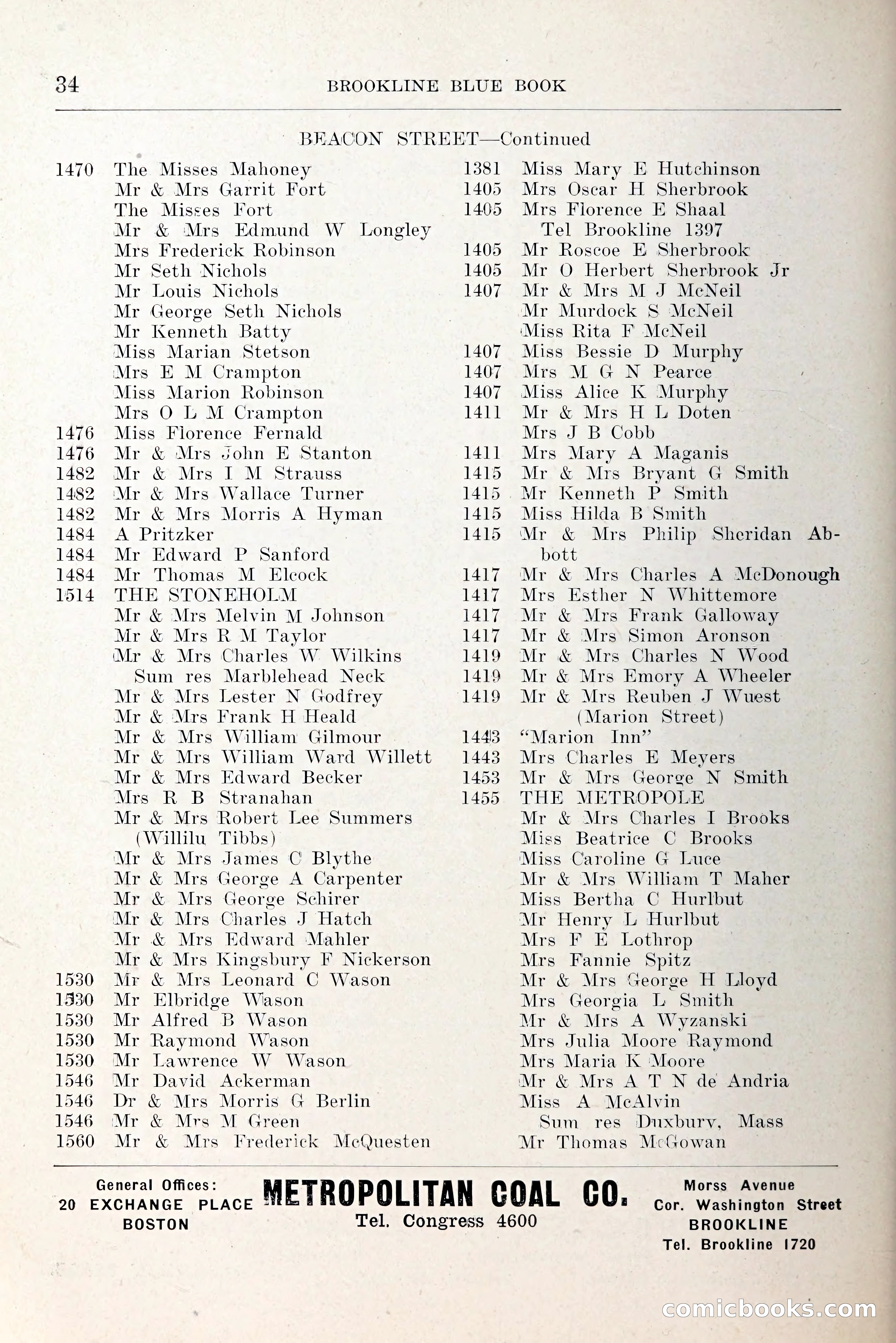 Blue Book of Brookline and Longwood — page 67 of 349