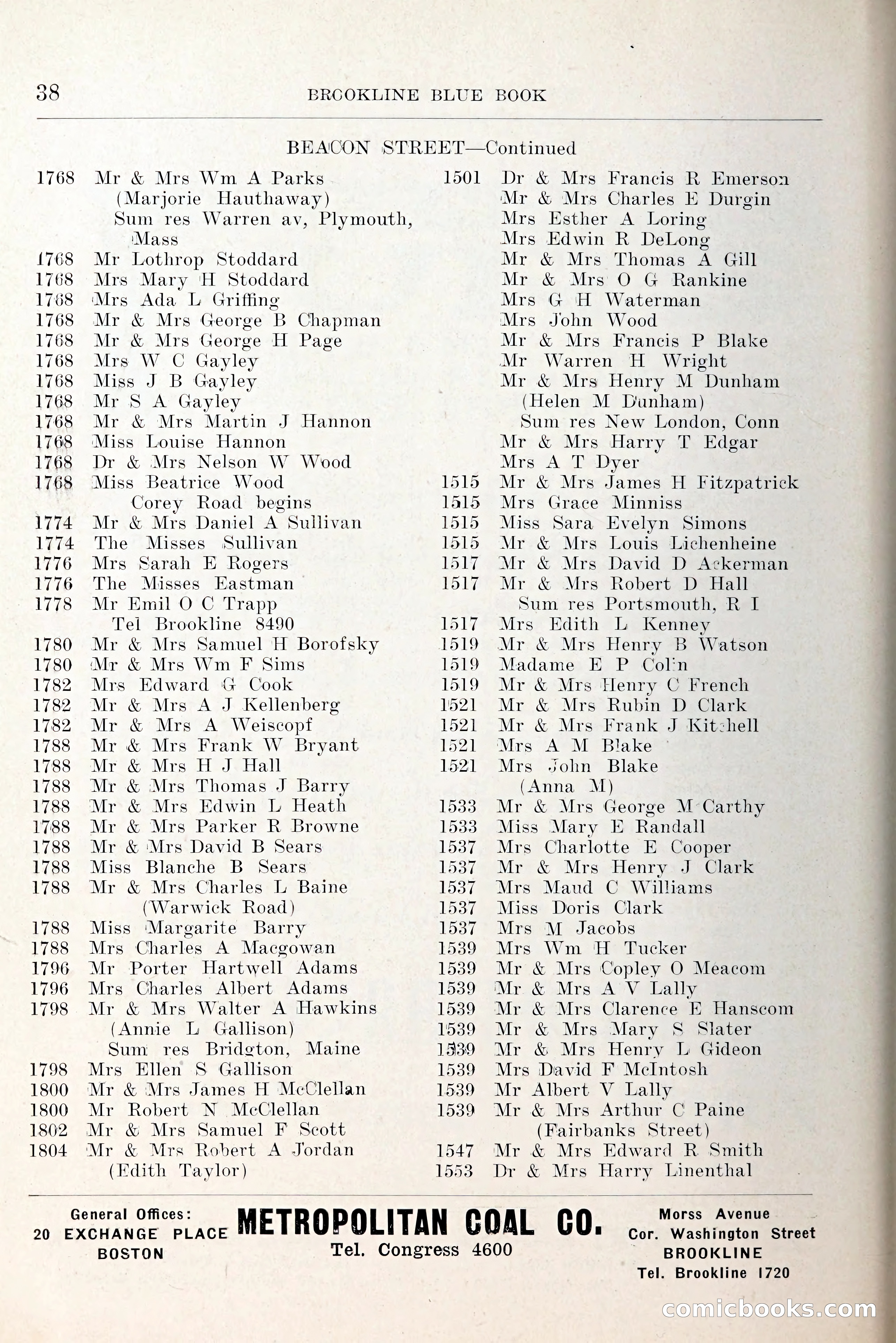 Blue Book of Brookline and Longwood — page 75 of 349