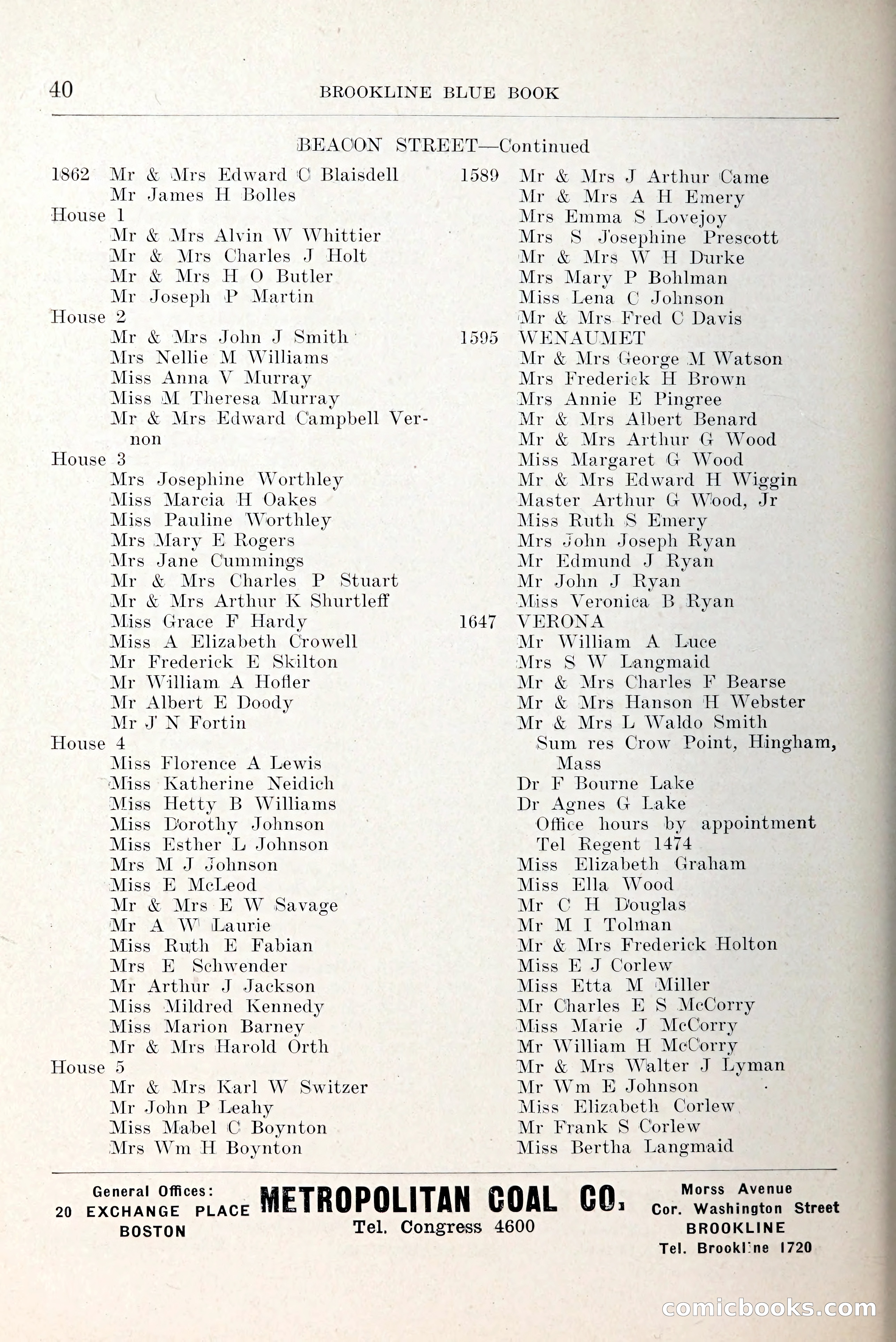 Blue Book of Brookline and Longwood — page 77 of 349