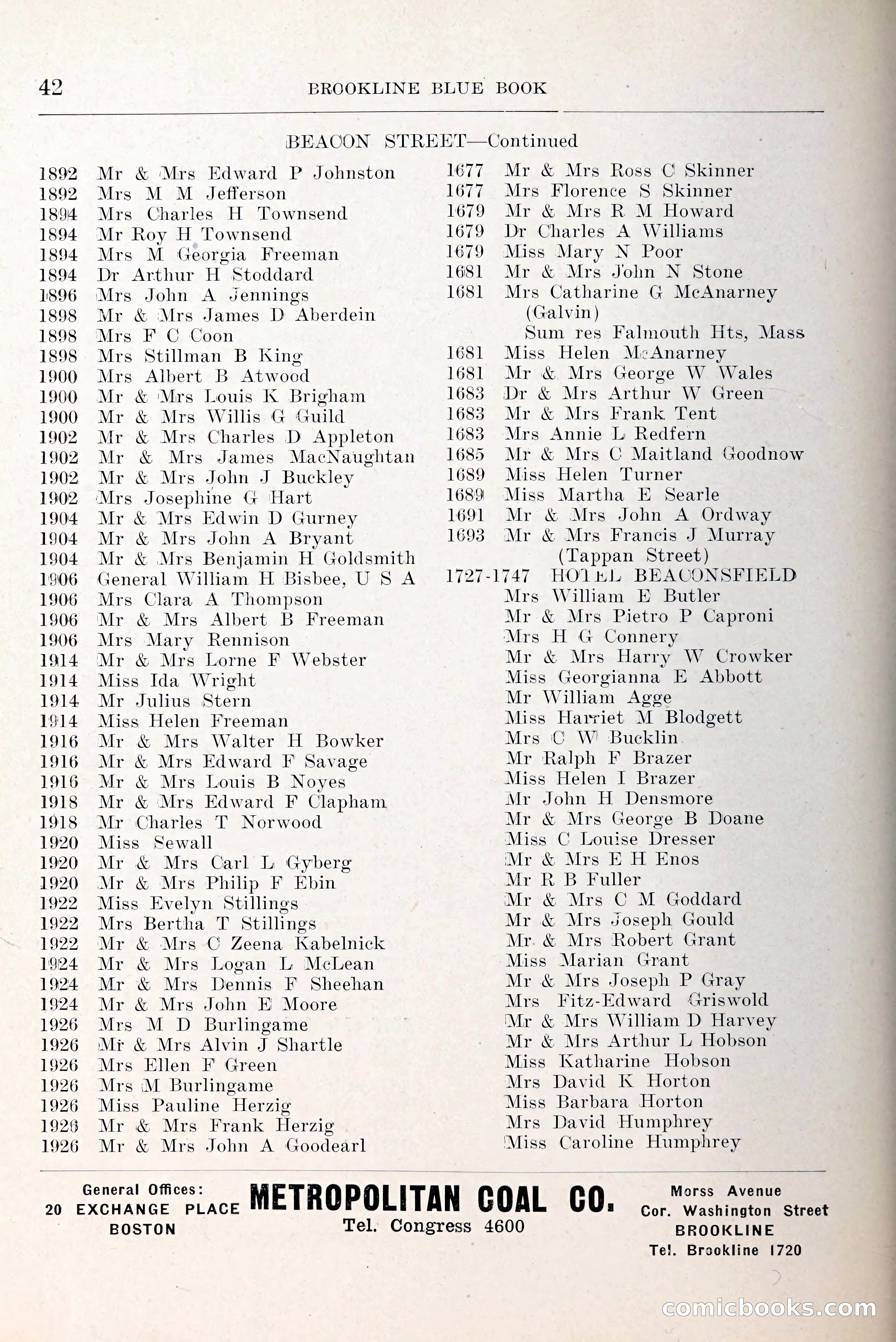 Blue Book of Brookline and Longwood — page 79 of 349