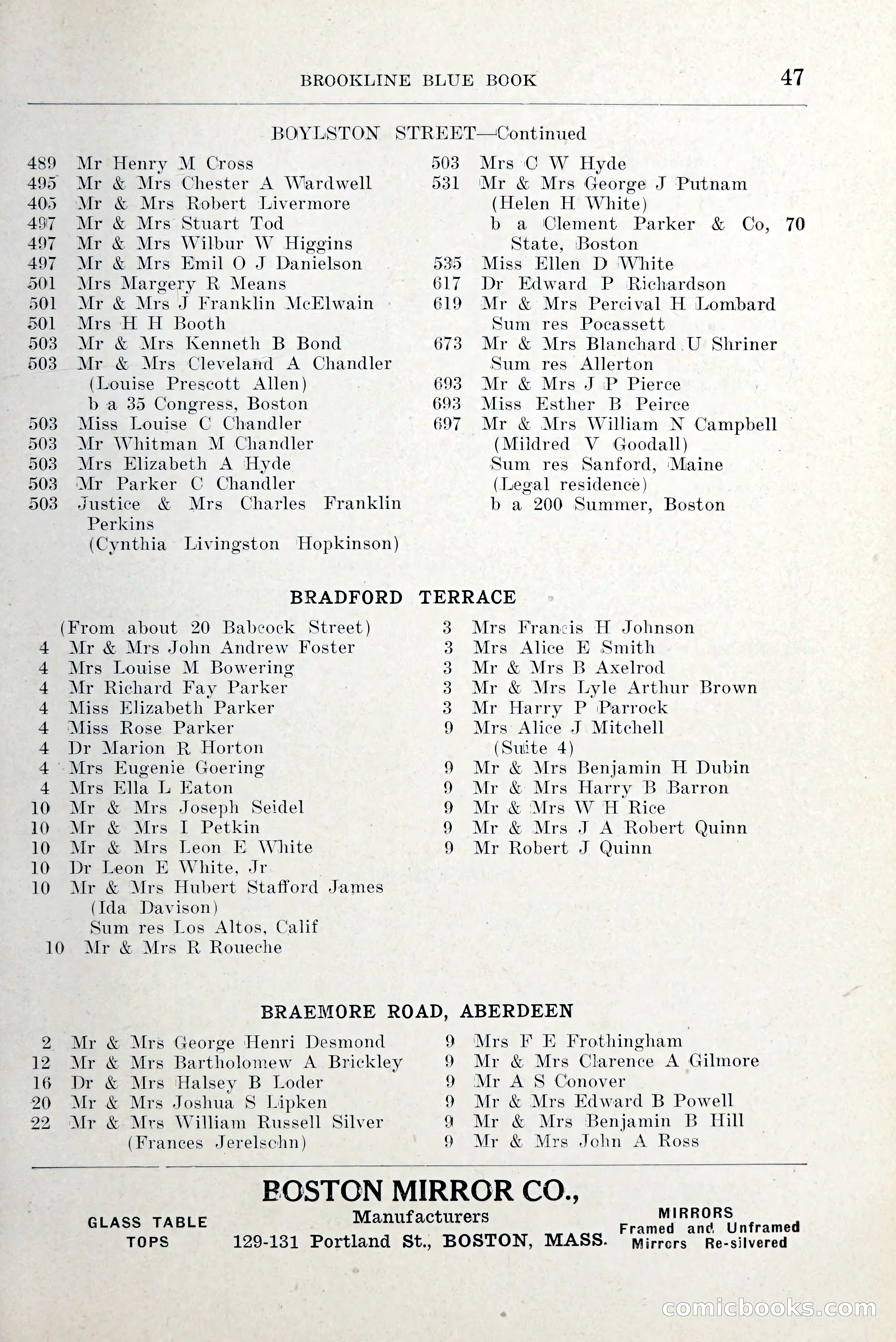 Blue Book of Brookline and Longwood — page 84 of 349