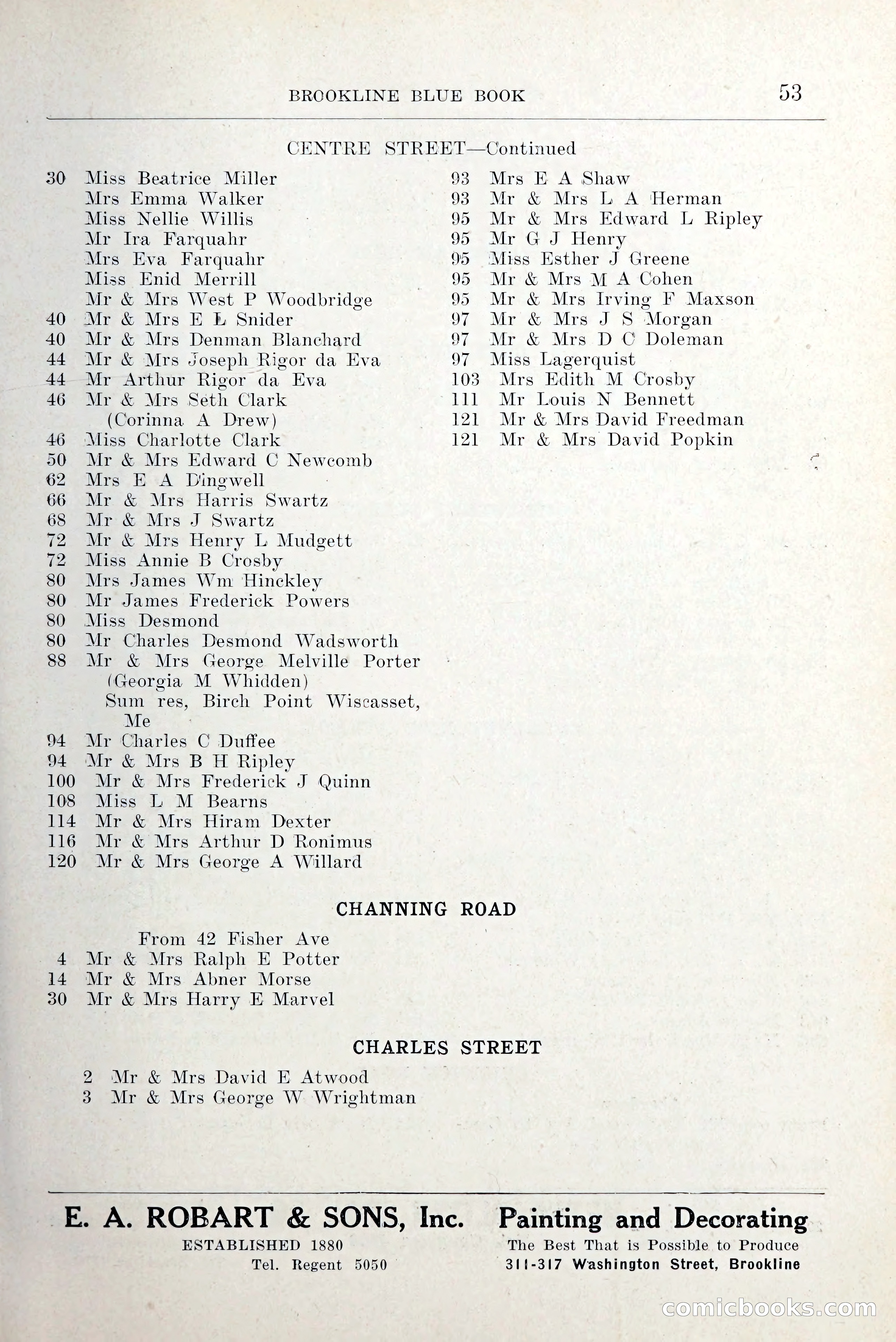 Blue Book of Brookline and Longwood — page 92 of 349