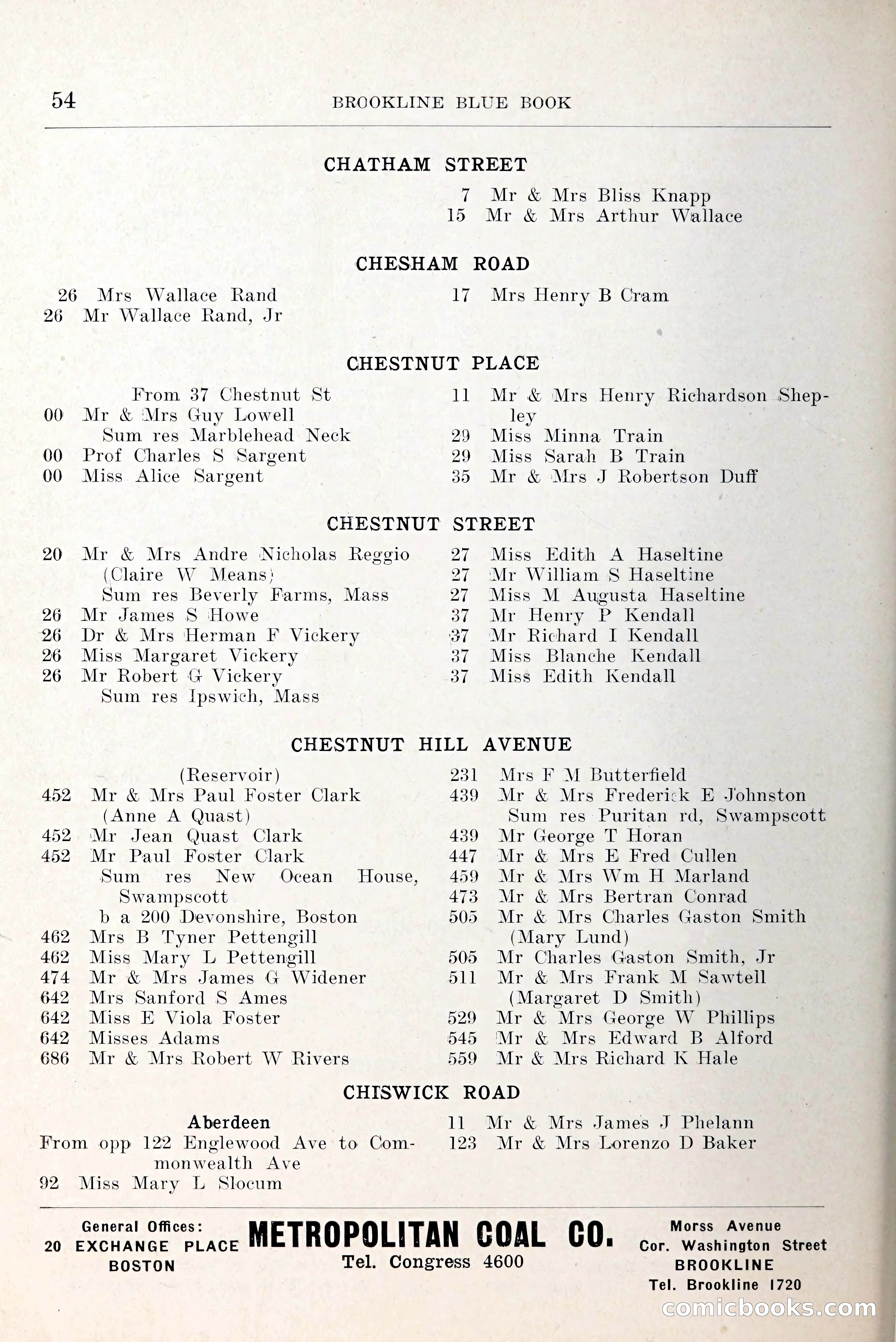 Blue Book of Brookline and Longwood — page 93 of 349