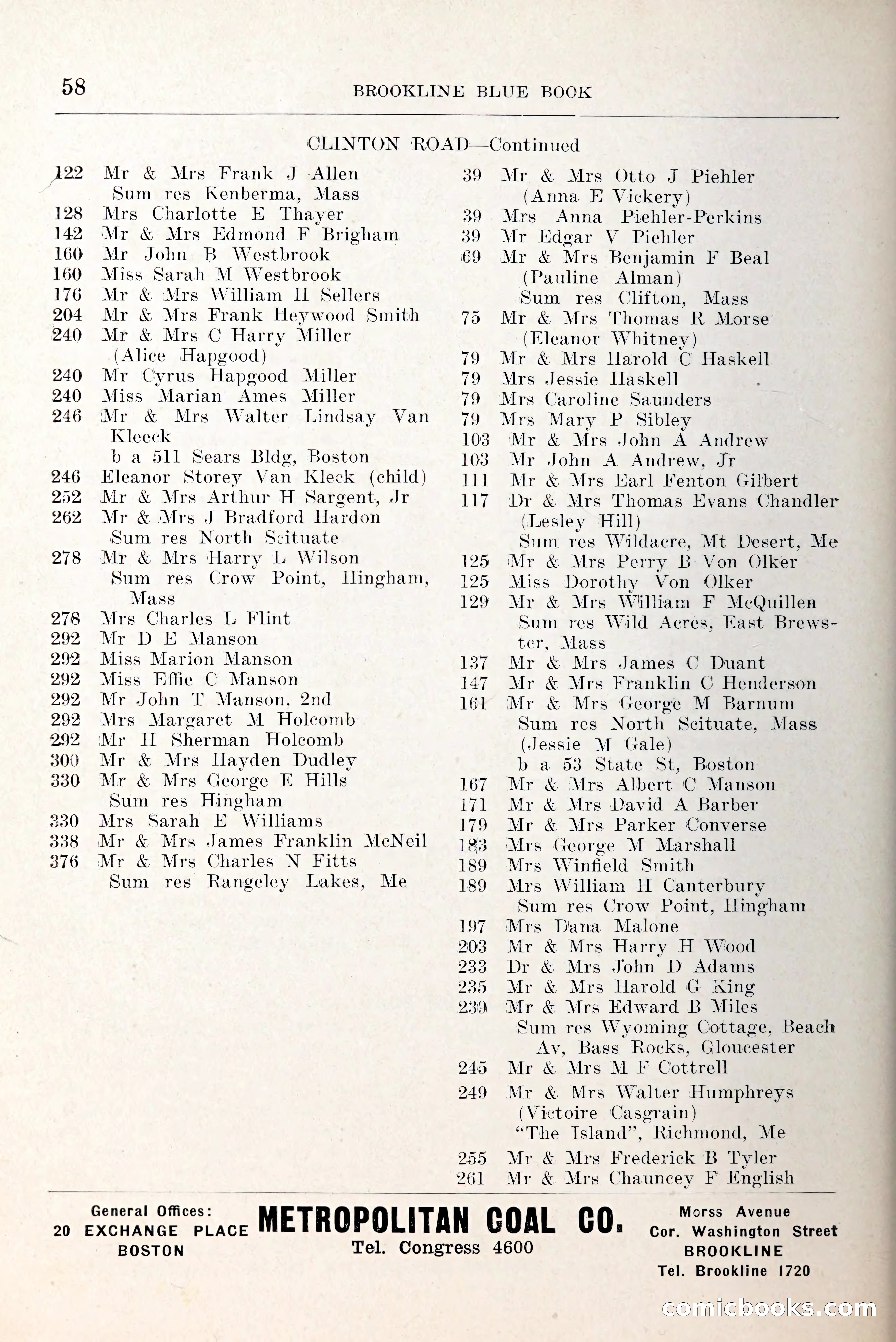 Blue Book of Brookline and Longwood — page 97 of 349