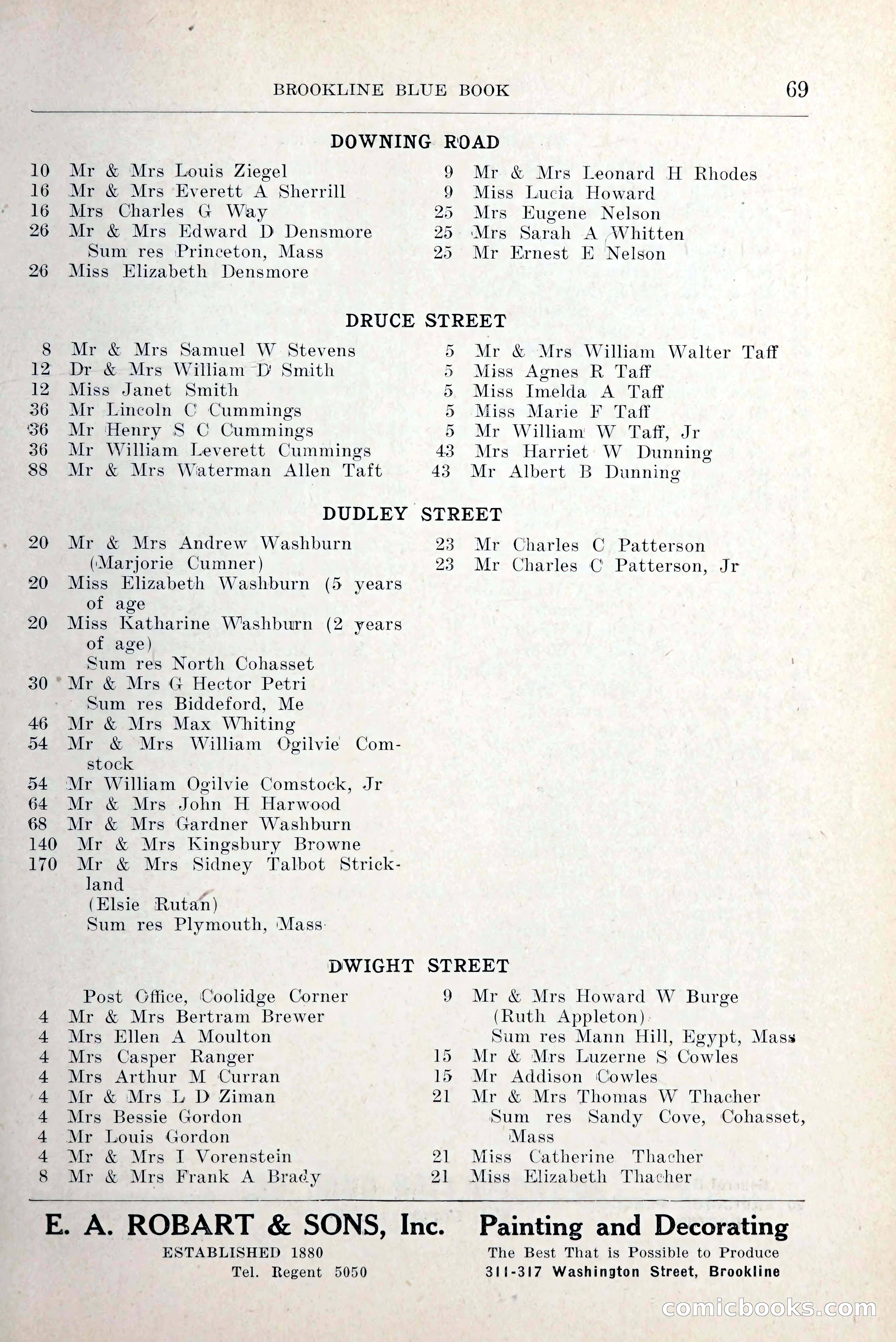 Blue Book of Brookline and Longwood — page 108 of 349