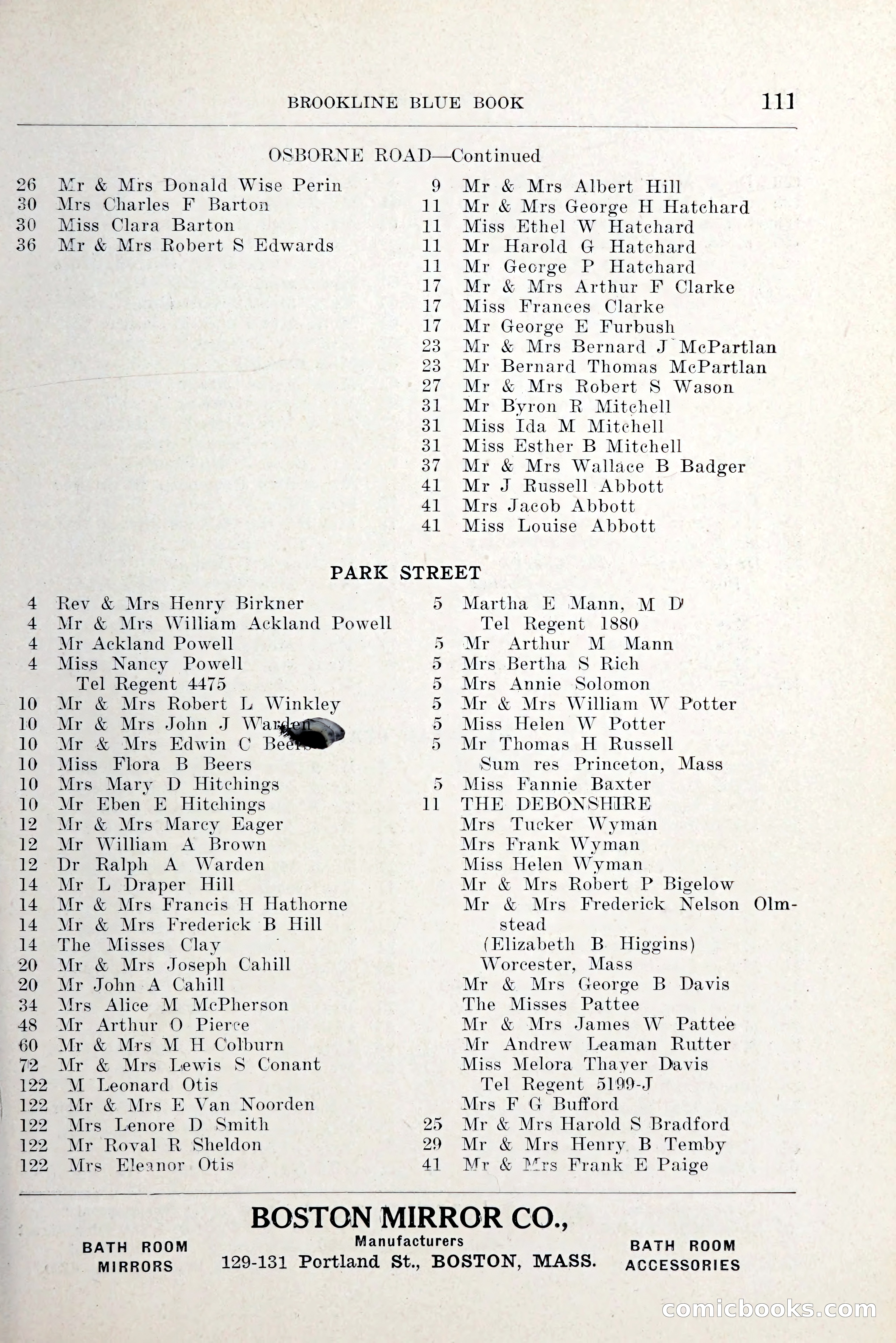 Blue Book of Brookline and Longwood — page 152 of 349