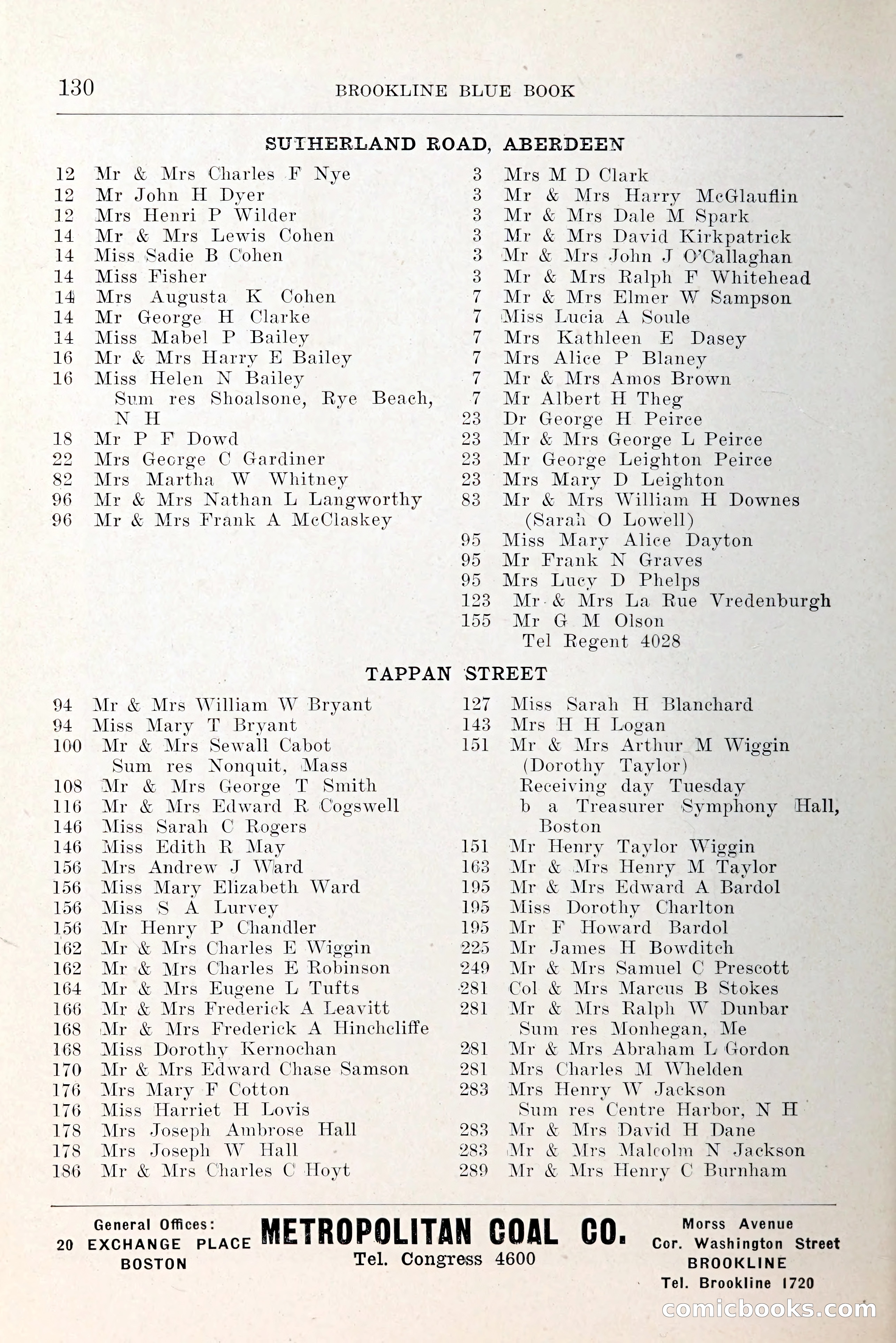 Blue Book of Brookline and Longwood — page 173 of 349