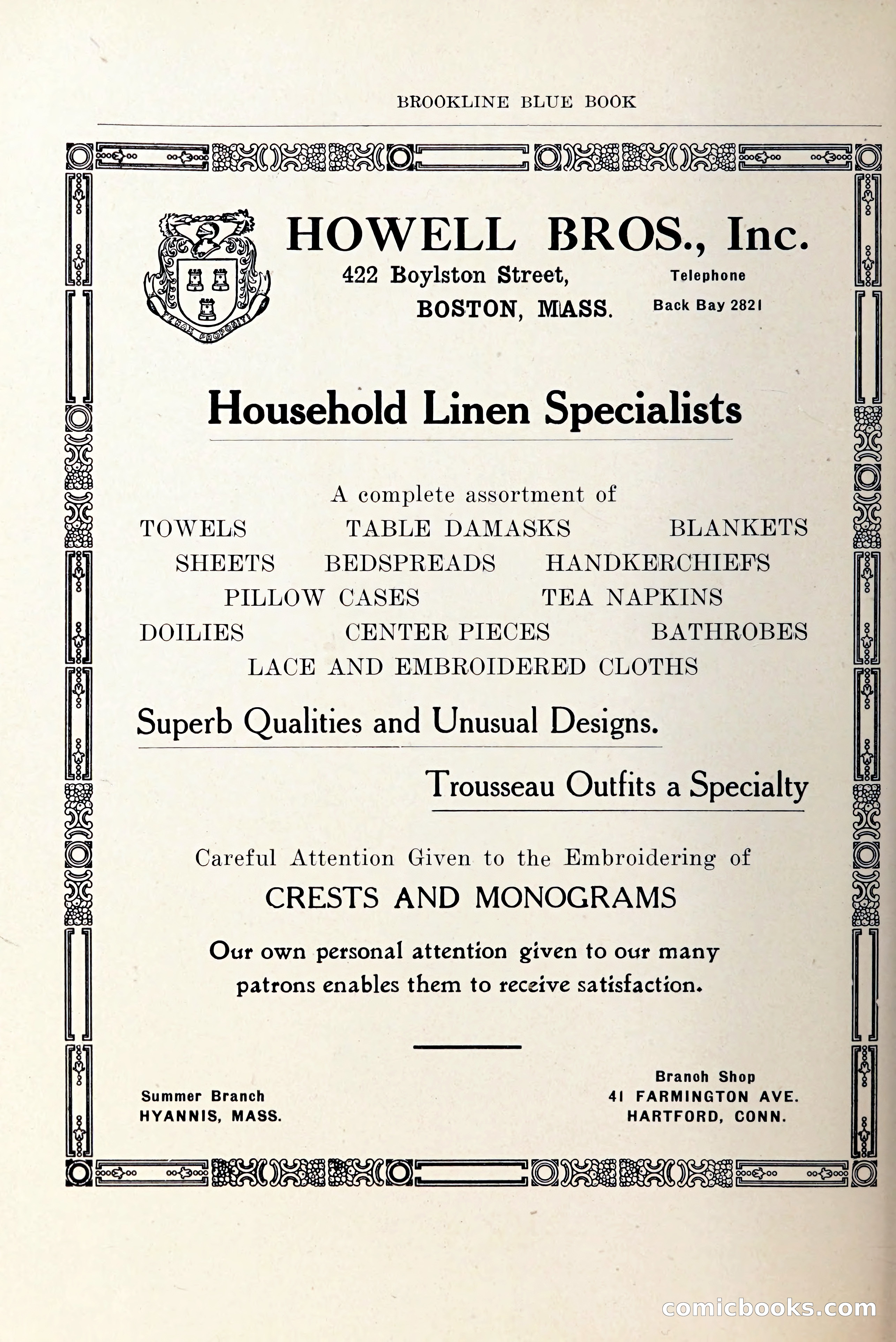 Blue Book of Brookline and Longwood — page 197 of 349