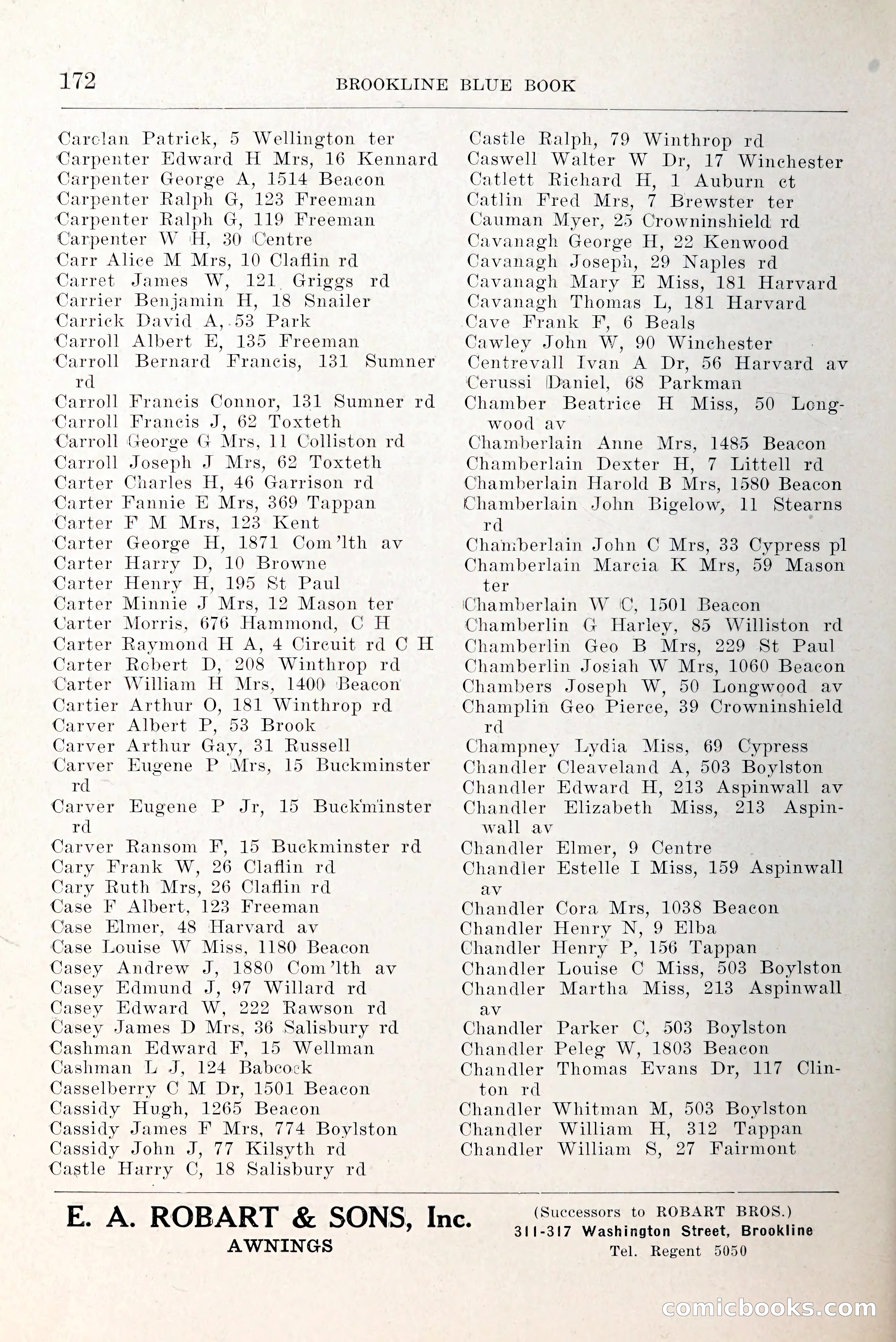 Blue Book of Brookline and Longwood — page 219 of 349