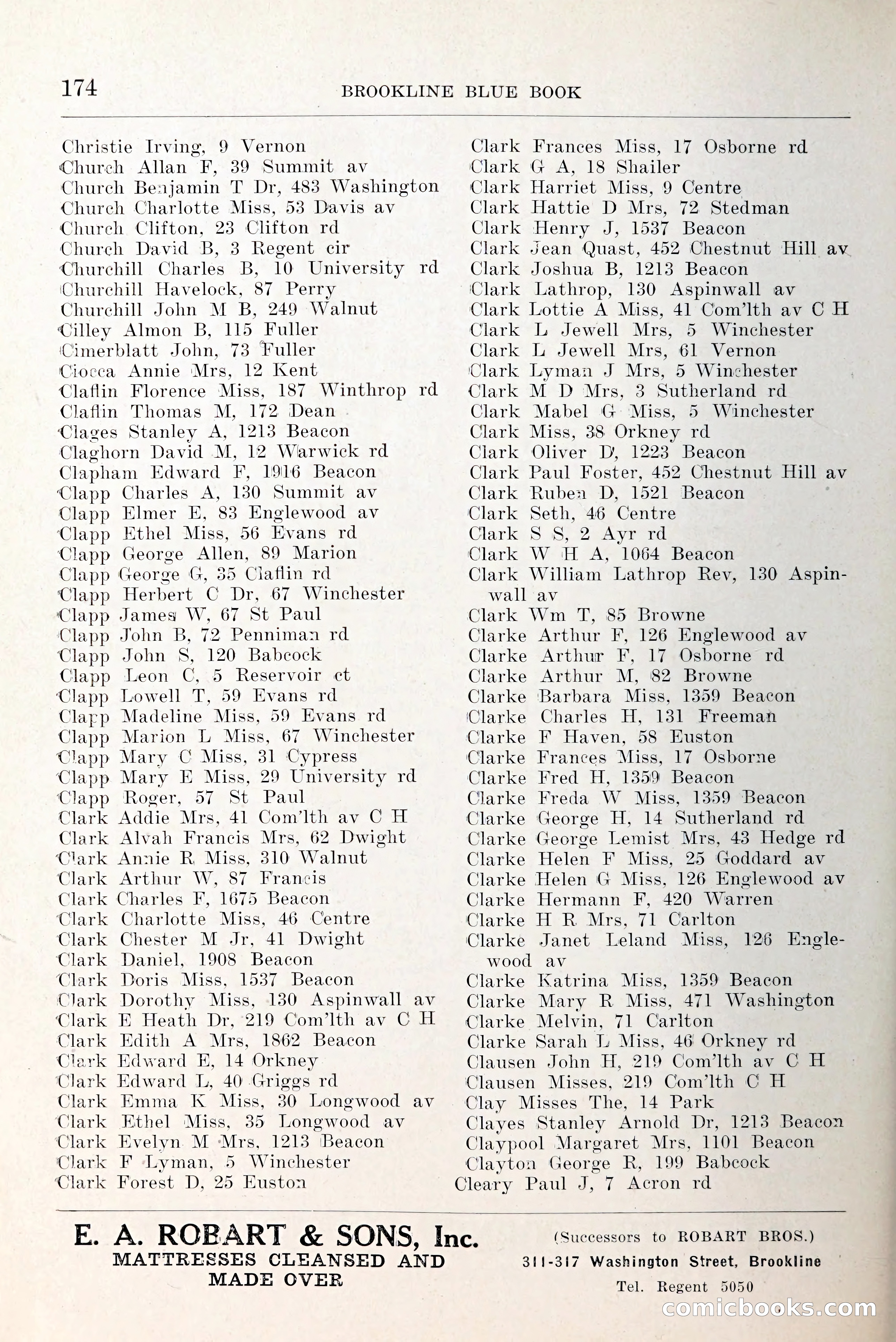 Blue Book of Brookline and Longwood — page 221 of 349