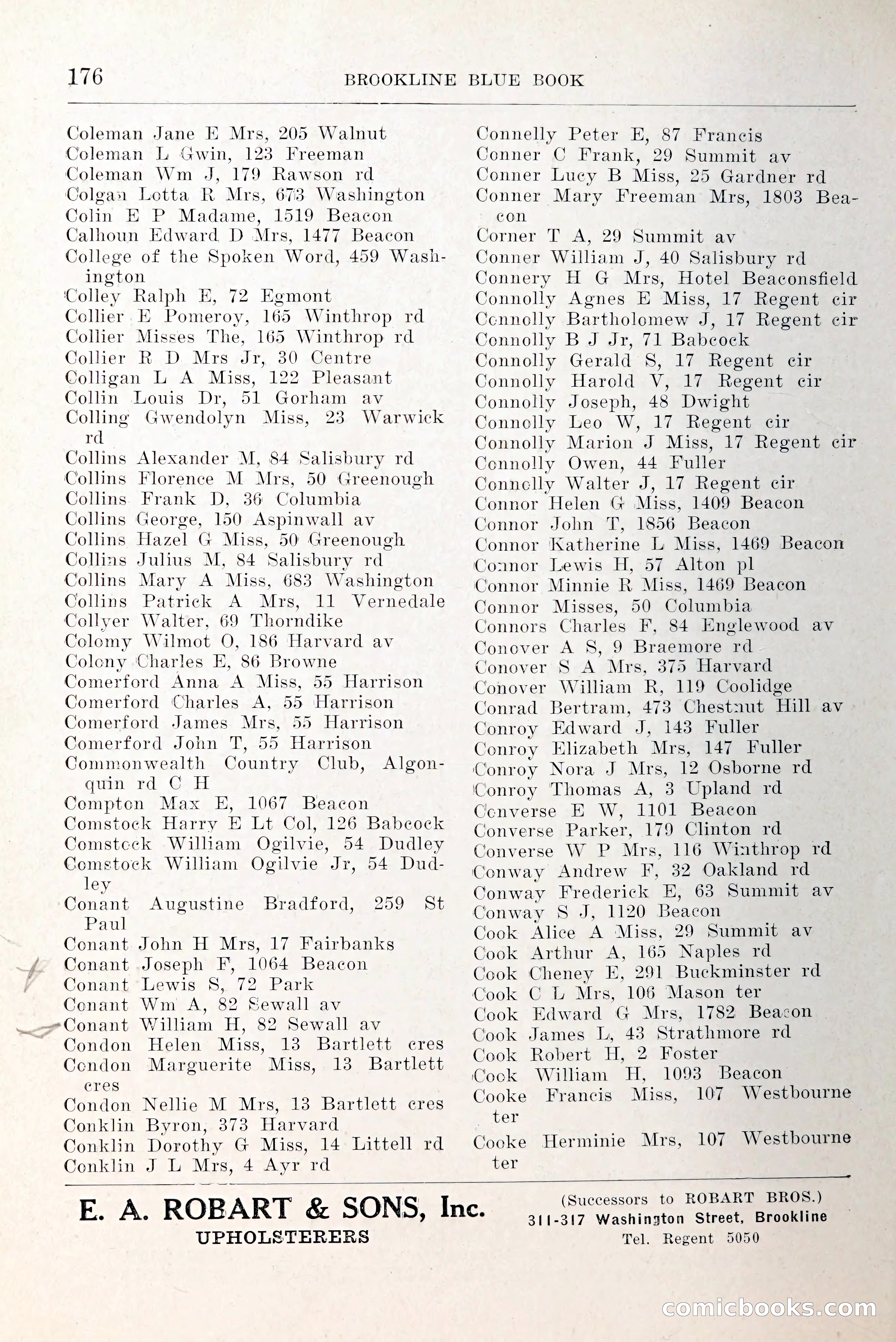 Blue Book of Brookline and Longwood — page 223 of 349