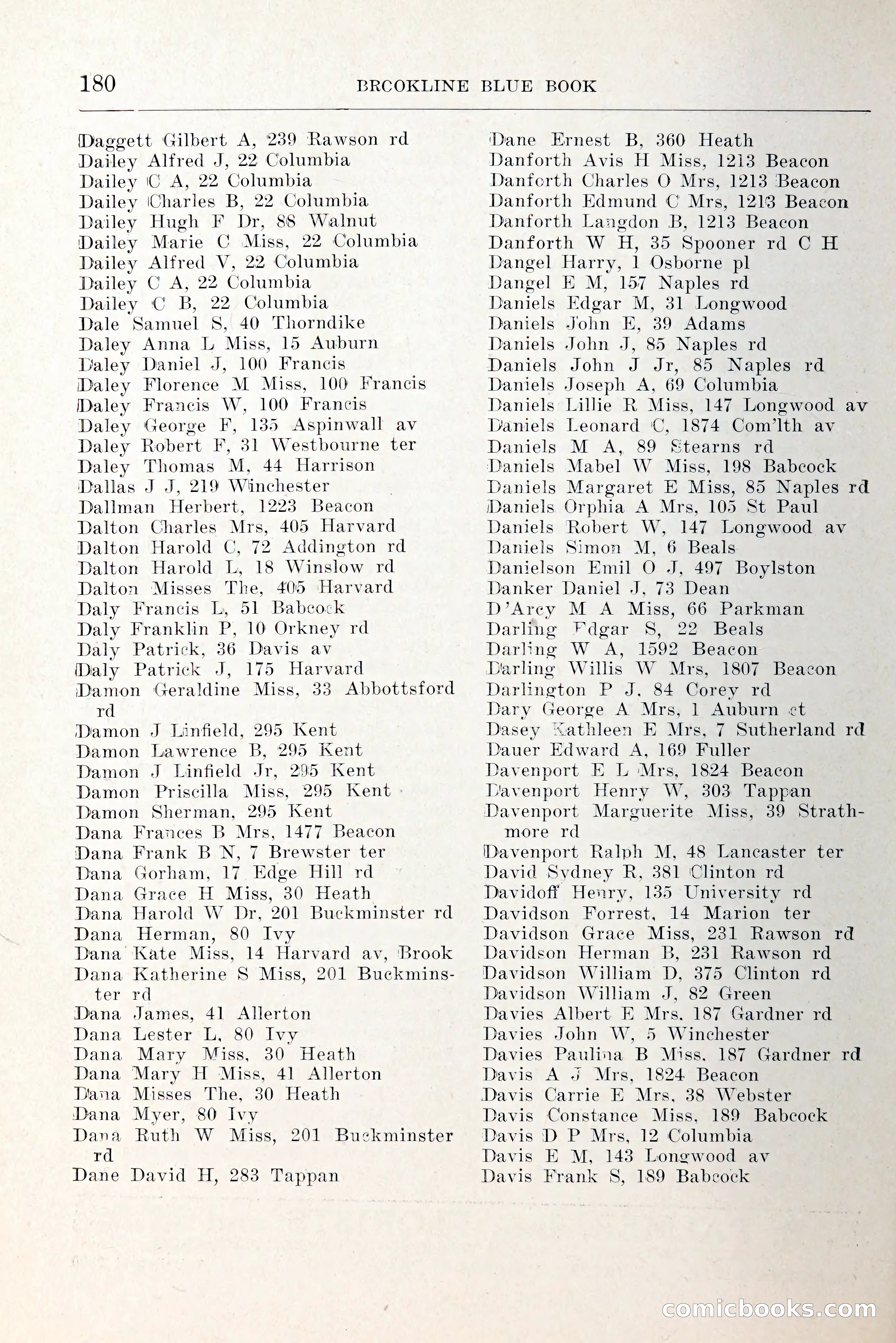 Blue Book of Brookline and Longwood — page 227 of 349